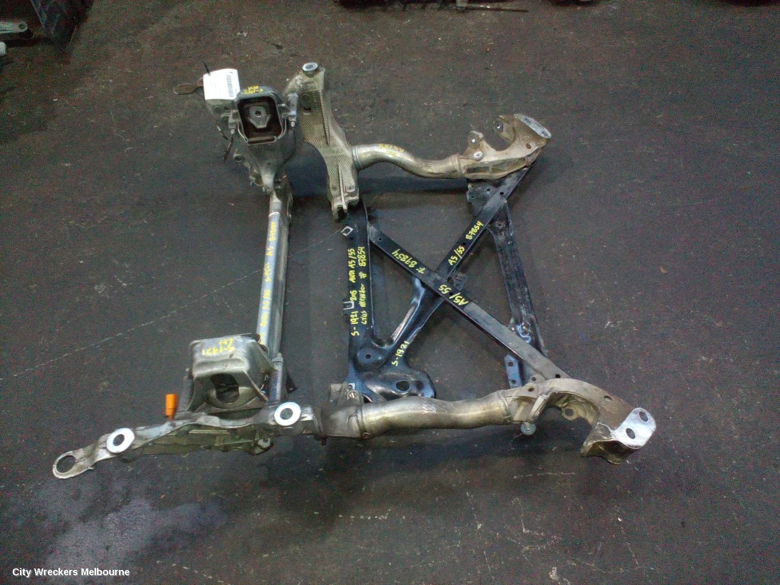 AUDI A5 FRT XMEMBER/CRADLE, 8T/8F, ENGINE CROSSMEMBER, PETROL, 3.0/3.2/4.2, CAKA/CALA/CAUA/CFSA CODE, 10/2007 - 11/2016