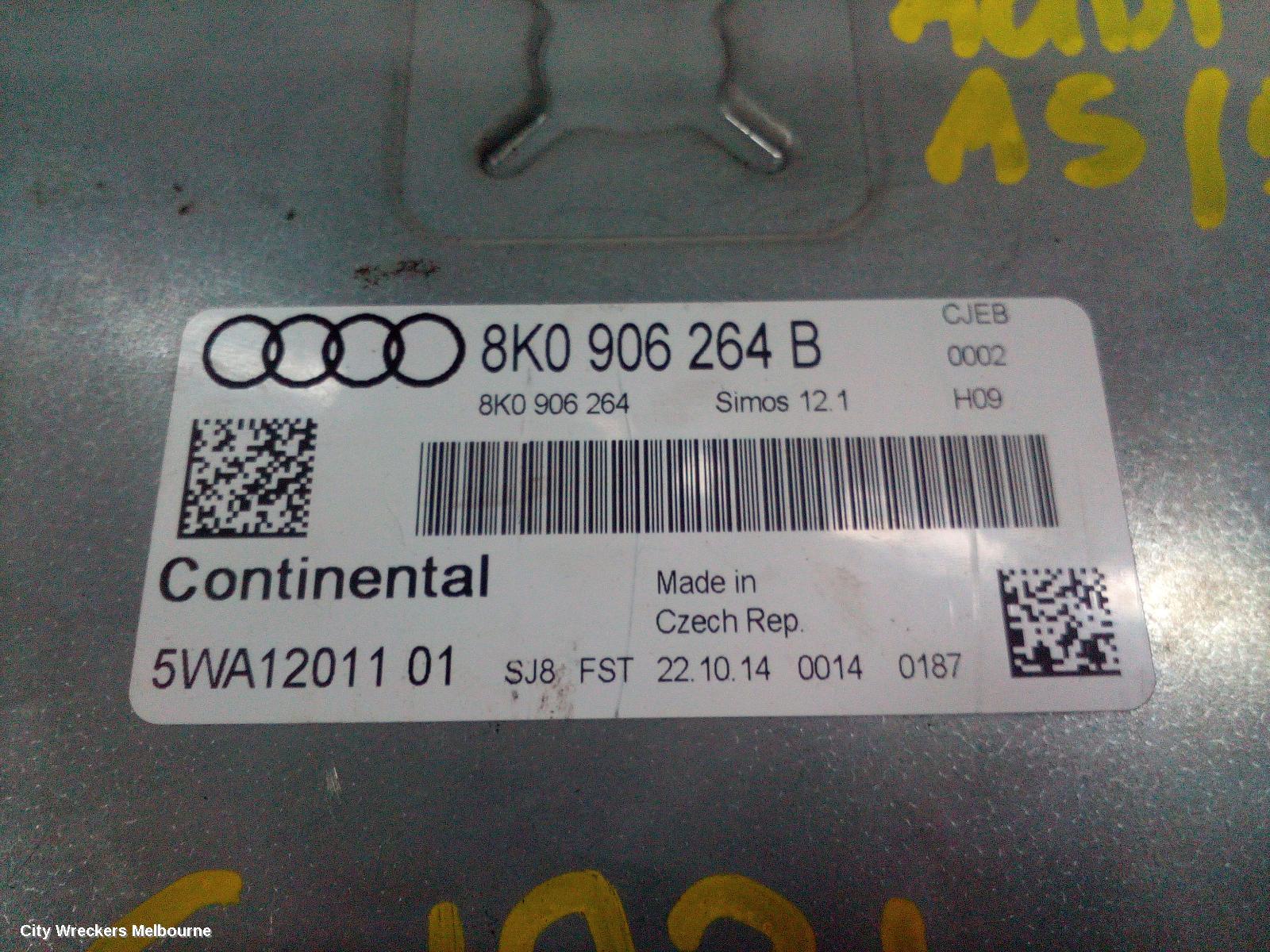 AUDI A5 ECU, ENGINE ECU, 1.8, PETROL, CJEB CODE, ECU ONLY, 8T, 10/2011 - 11/2016