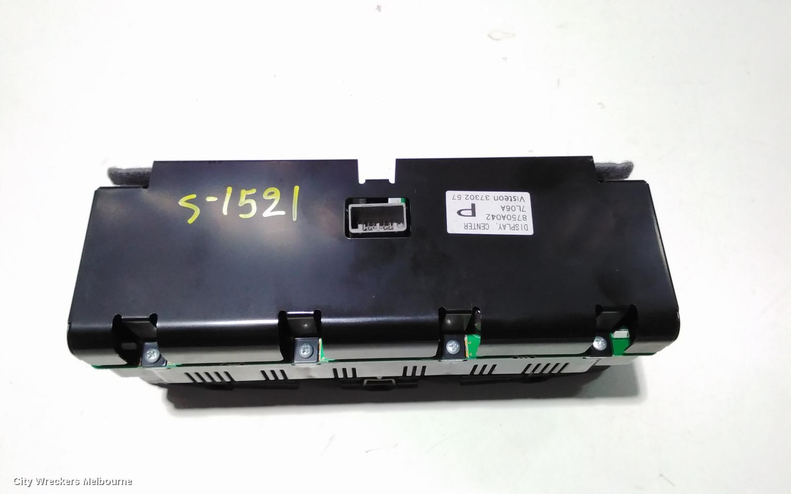 MITSUBISHI PAJERO RADIO/CD/DVD/SAT/TV, DISPLAY & HEAD UNIT, SAT NAV TYPE (A-01), NS-NW, 03/2008 - 08/2012