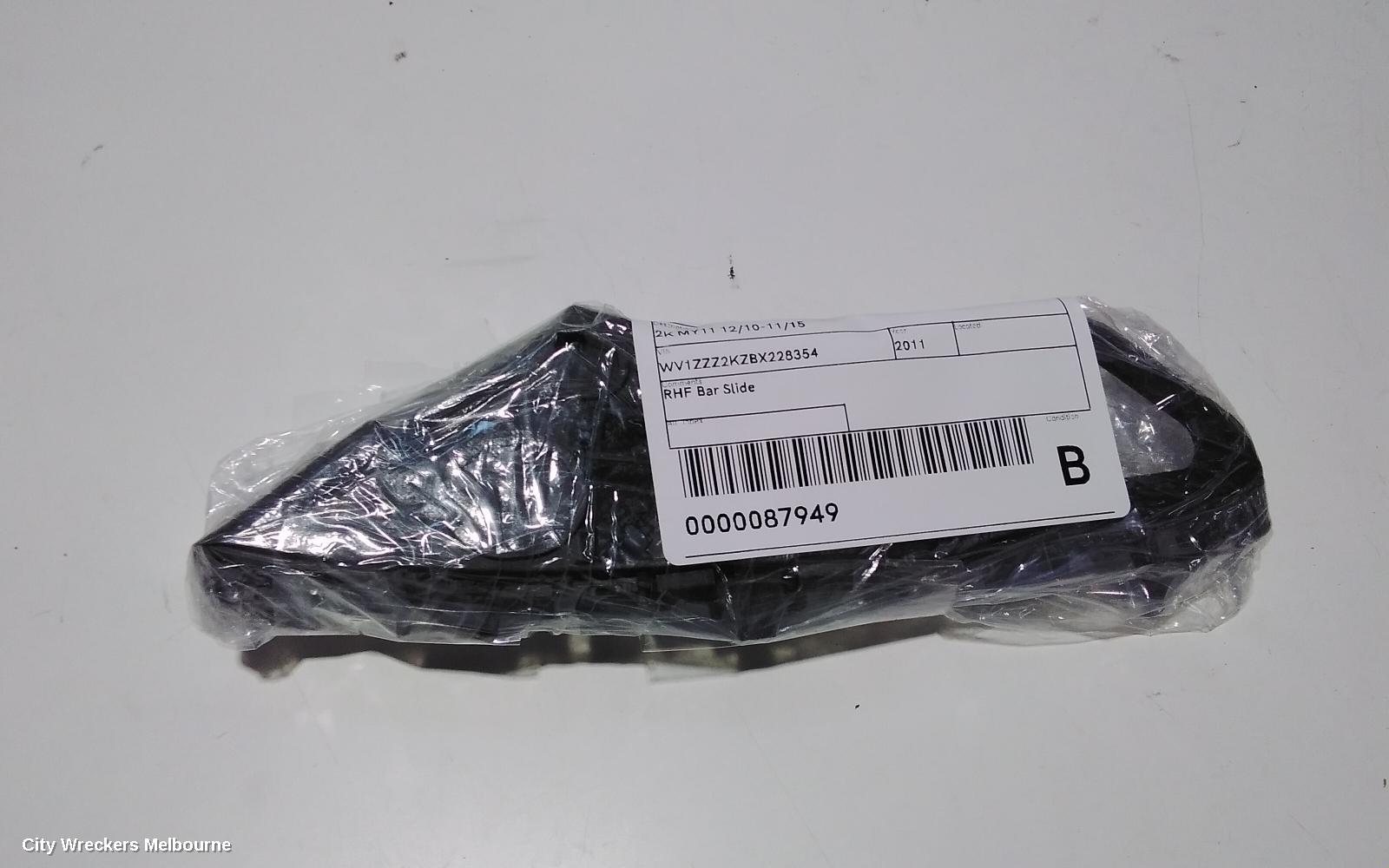 VOLKSWAGEN CADDY, 2K MY11 12/2010 - 11/2015, RHF BAR SLIDE: 87949