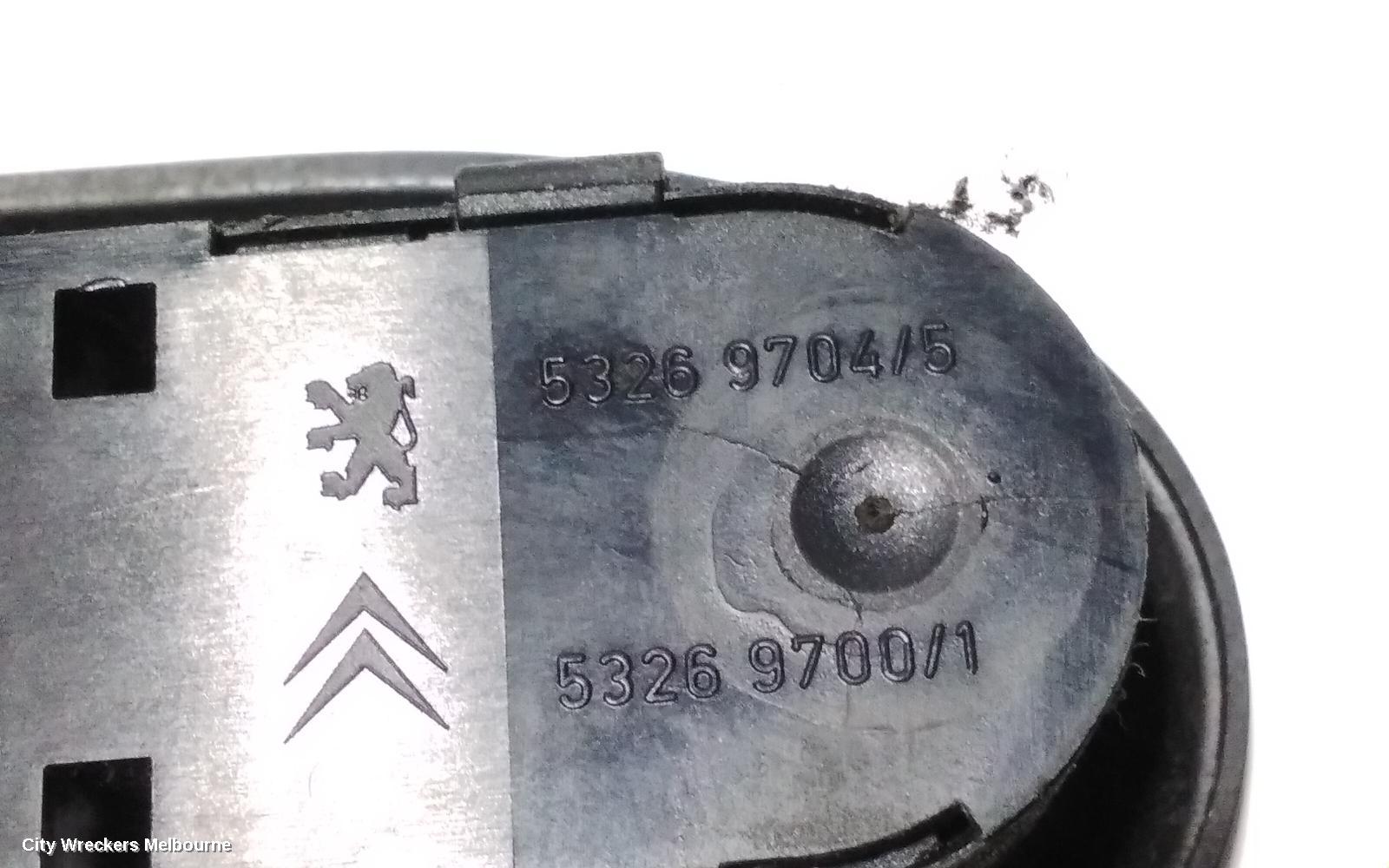 PEUGEOT 407 PWR DR WIND SWITCH, RH FRONT (MASTER SWITCH), SEDAN/WAGON, 09/2004 - 12/2011