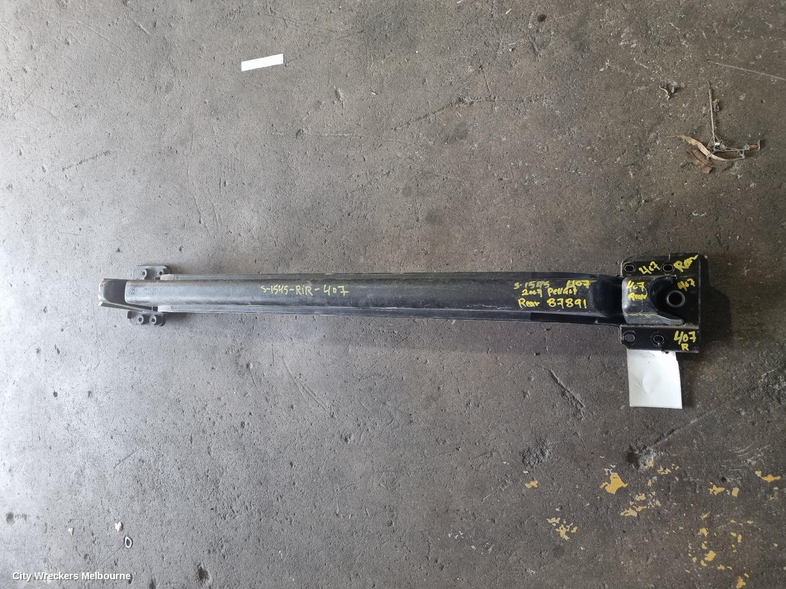 PEUGEOT 407 R/BAR BRACKET/REINFO, WAGON, 09/2004 - 12/2011