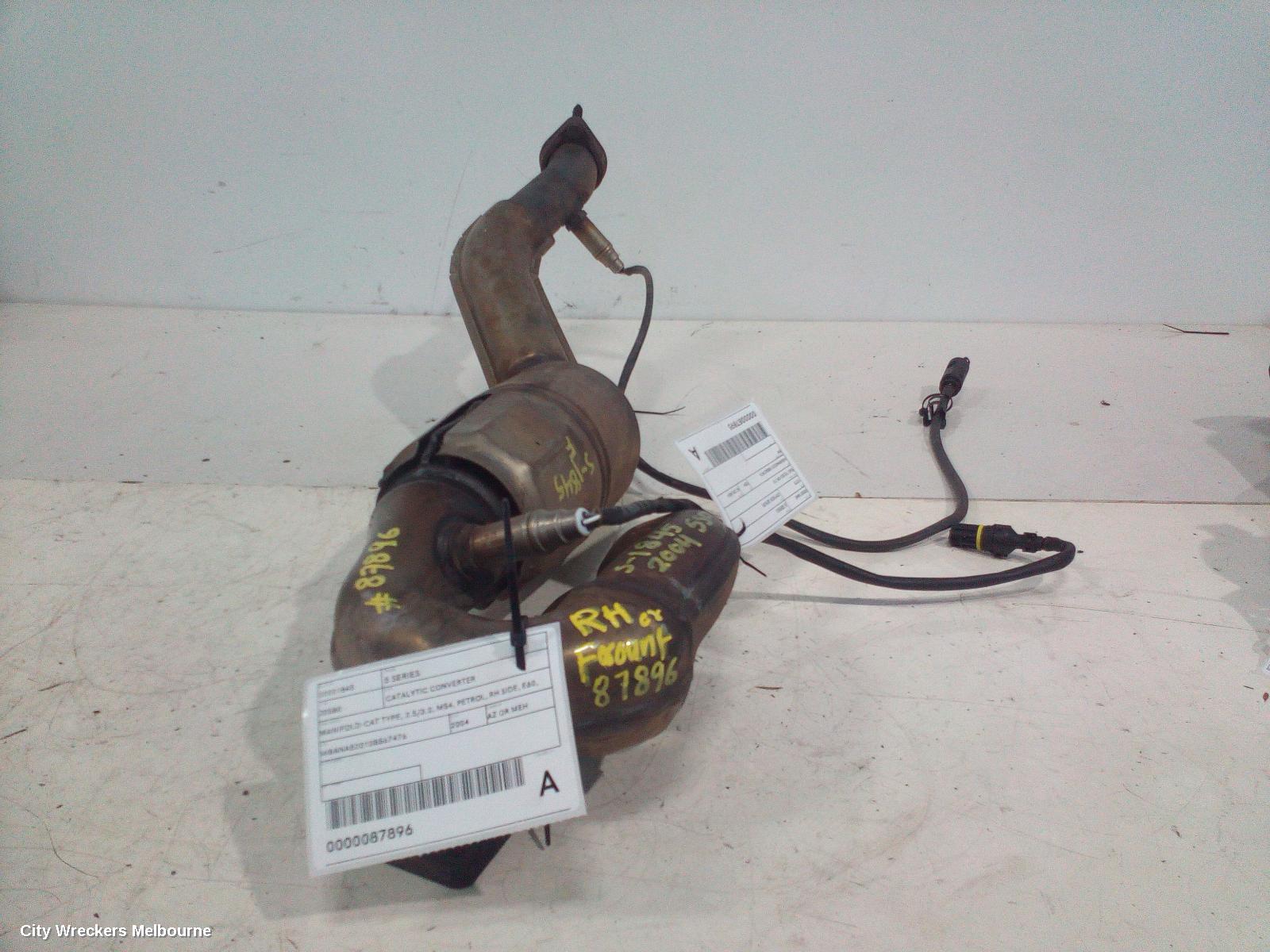 BMW 5 SERIES CATALYTIC CONVERTER, MANIFOLD-CAT TYPE, 2.5/3.0, M54, PETROL, RH SIDE, E60, 10/2003 - 03/2005