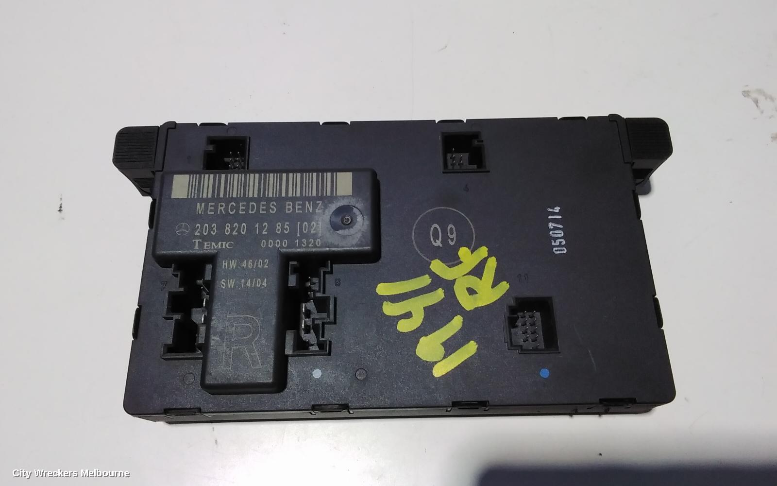 MERCEDES C CLASS ECU, RIGHT FRONT DOOR ECU, W203/S203, 11/2000 - 06/2007 0