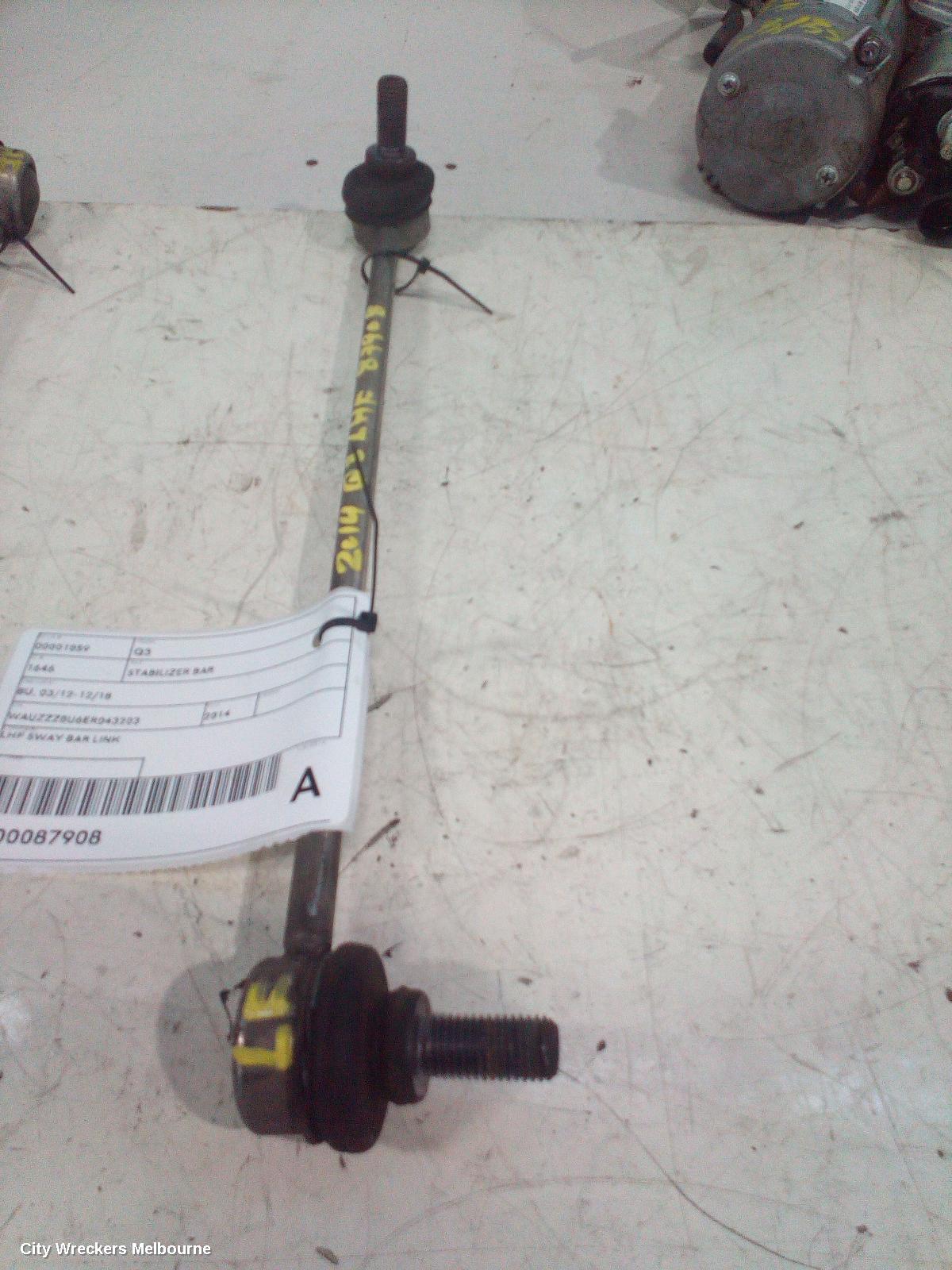 AUDI Q3 STABILISER BAR, 8U, 03/2012 - 12/2018
