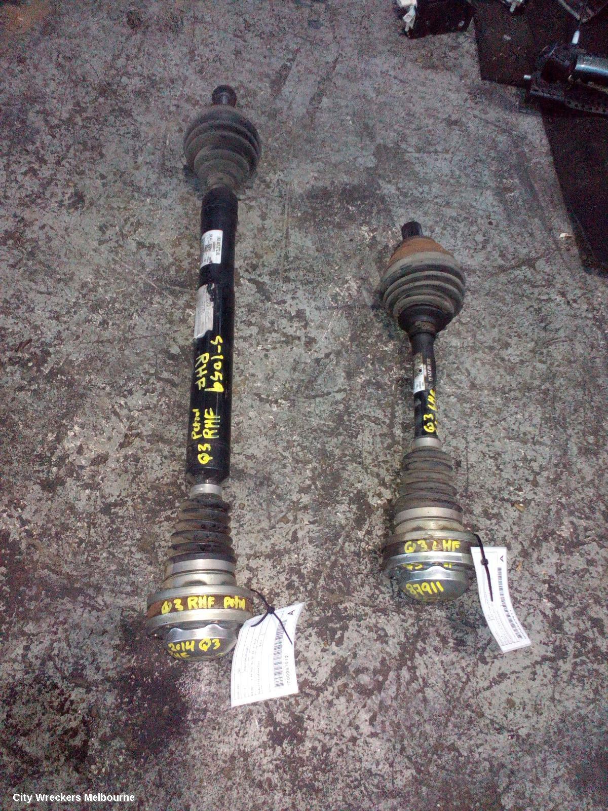 AUDI Q3 RIGHT DRIVESHAFT, FRONT, 1.4, PETROL, 8U, Q3, 02/2014 - 12/2018