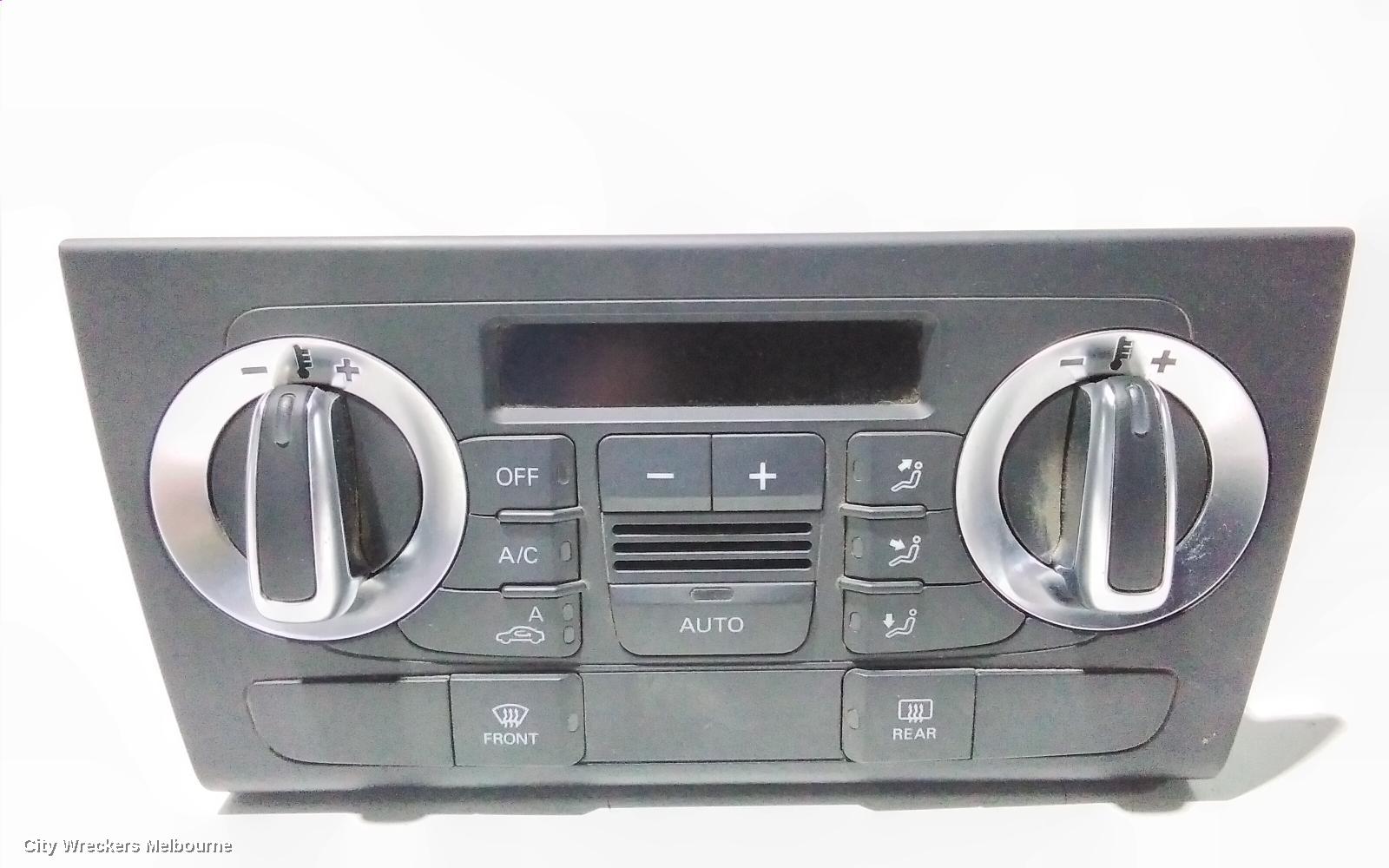 AUDI Q3 HEATER/AC CONTROLS, CLIMATE CONTROL TYPE, W/O SEAT HEATER, NON CLIMATRONIC, 8U, 05/2013 - 05/2015