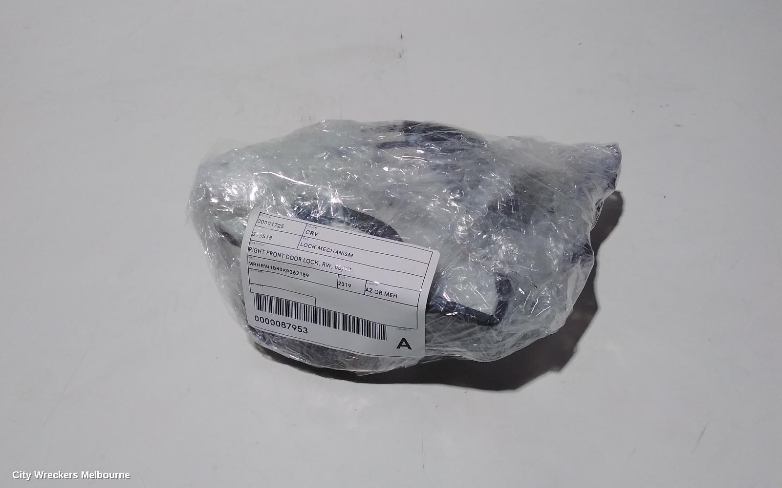 HONDA CRV DOOR/BOOT/GATE LOCK, RIGHT FRONT DOOR LOCK, RW, 05/2017 ONWARDS