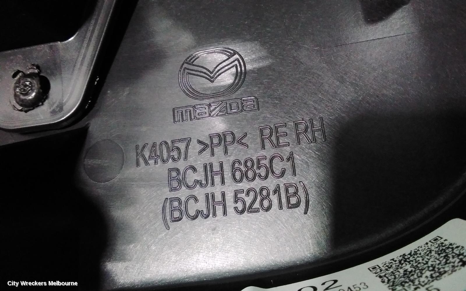MAZDA 3 DOOR TRIM, RH REAR, BP, 03/2019 ONWARDS