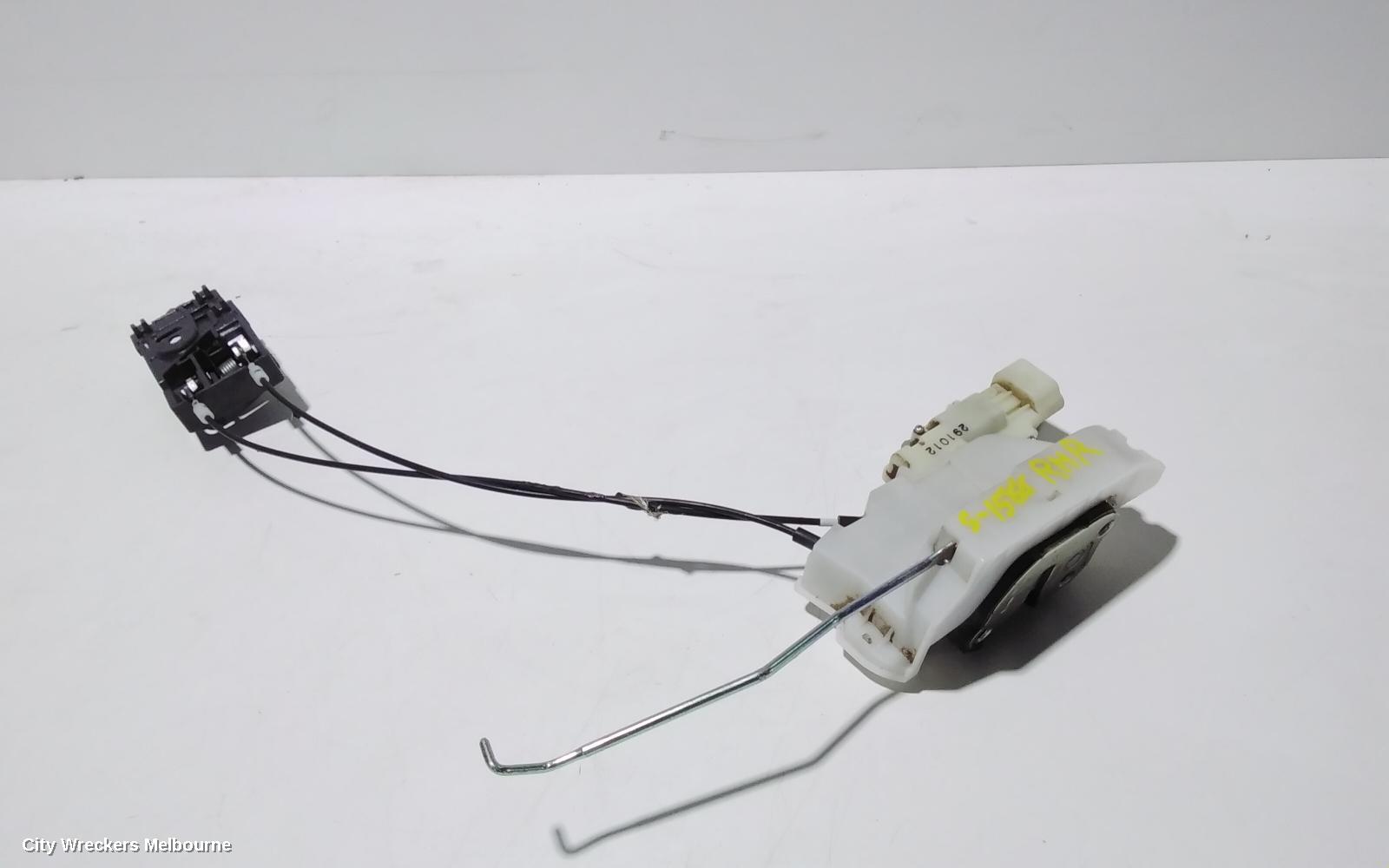HOLDEN COLORADO DOOR/BOOT/GATE LOCK, RIGHT REAR DOOR LOCK, RG 7, 12/2012 - 06/2016
