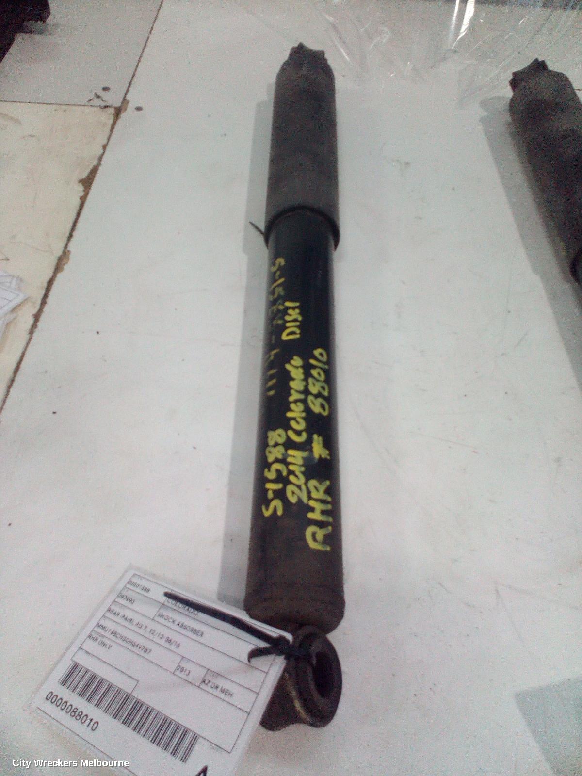 HOLDEN COLORADO SHOCK ABSORBER, REAR (PAIR), RG 7, 12/2012 - 06/2016