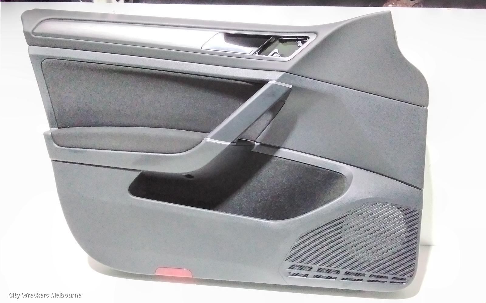 VOLKSWAGEN GOLF DOOR TRIM, LH FRONT, GEN 7, CLOTH, HATCH, 03/2013 - 08/2020