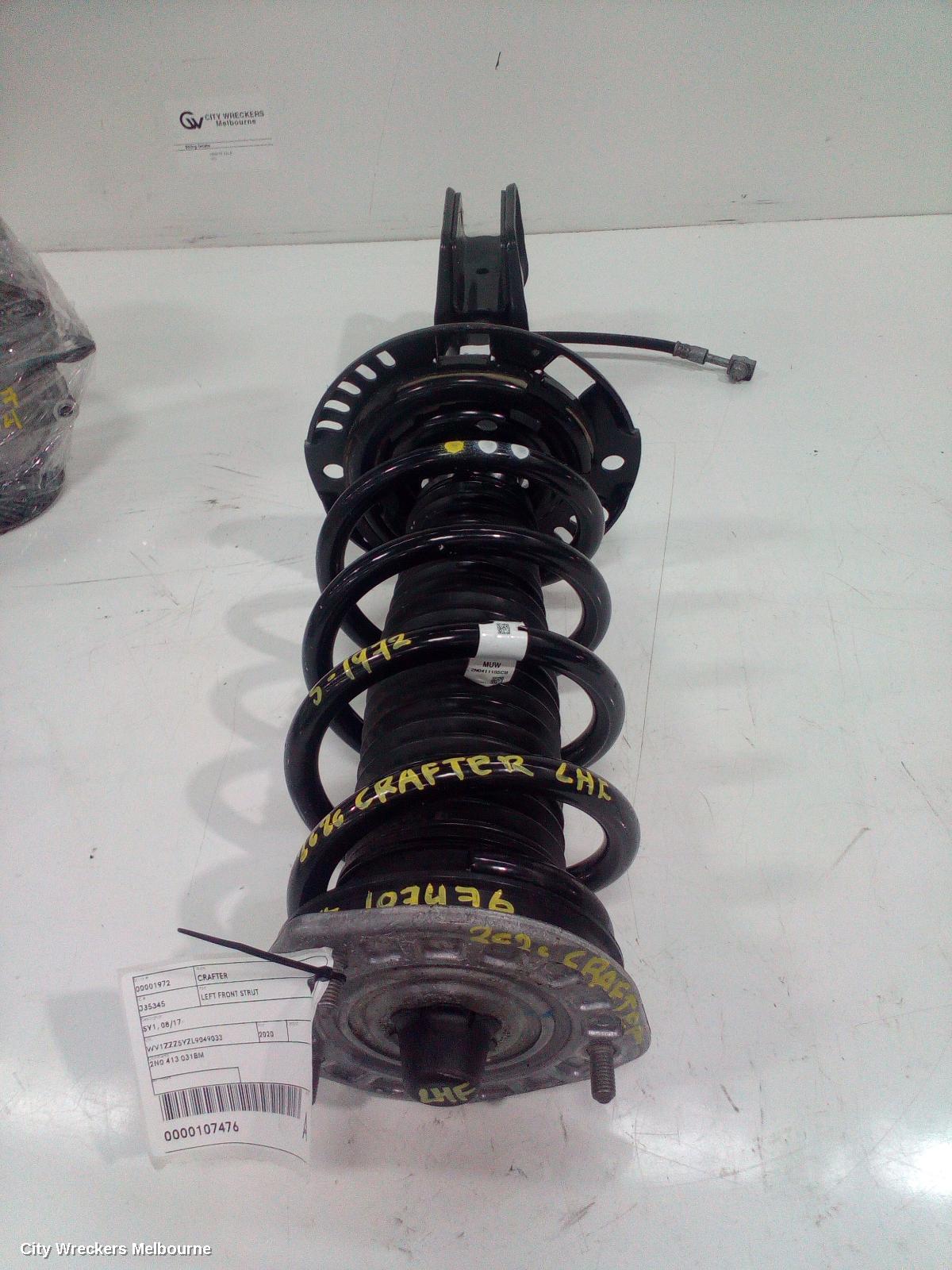 VOLKSWAGEN CRAFTER LEFT FRONT STRUT, SY1, 08/2017 ONWARDS