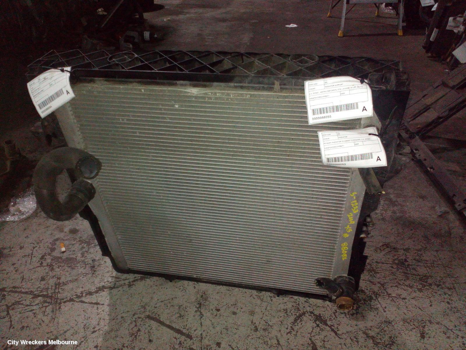 BMW X5 RADIATOR, PRIMARY RADIATOR (CLOSEST TO ENGINE), 3.0, DIESEL, M57N2/N57/N57S, E70, 01/2007 - 08/2013