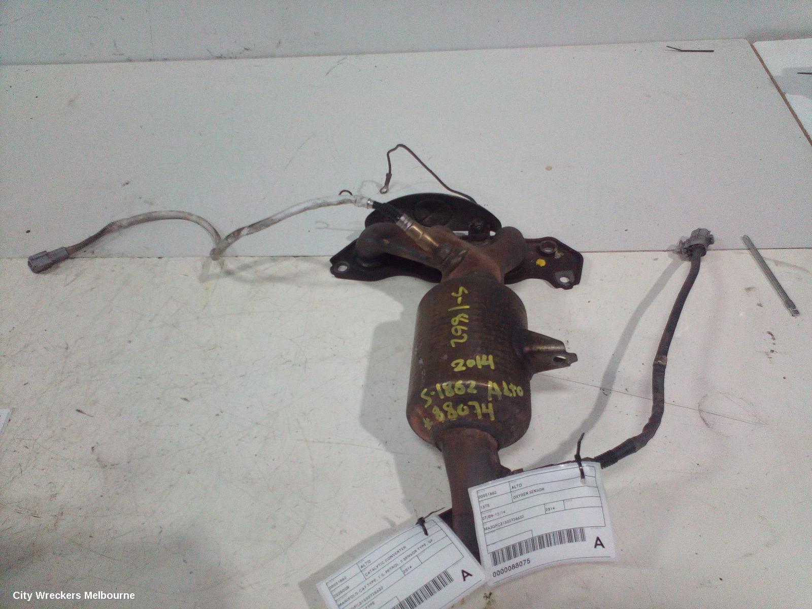 SUZUKI ALTO CATALYTIC CONVERTER, MANIFOLD-CAT TYPE, 1.0, PETROL, 2 SENSOR TYPE, GF, 07/2009 - 12/2014