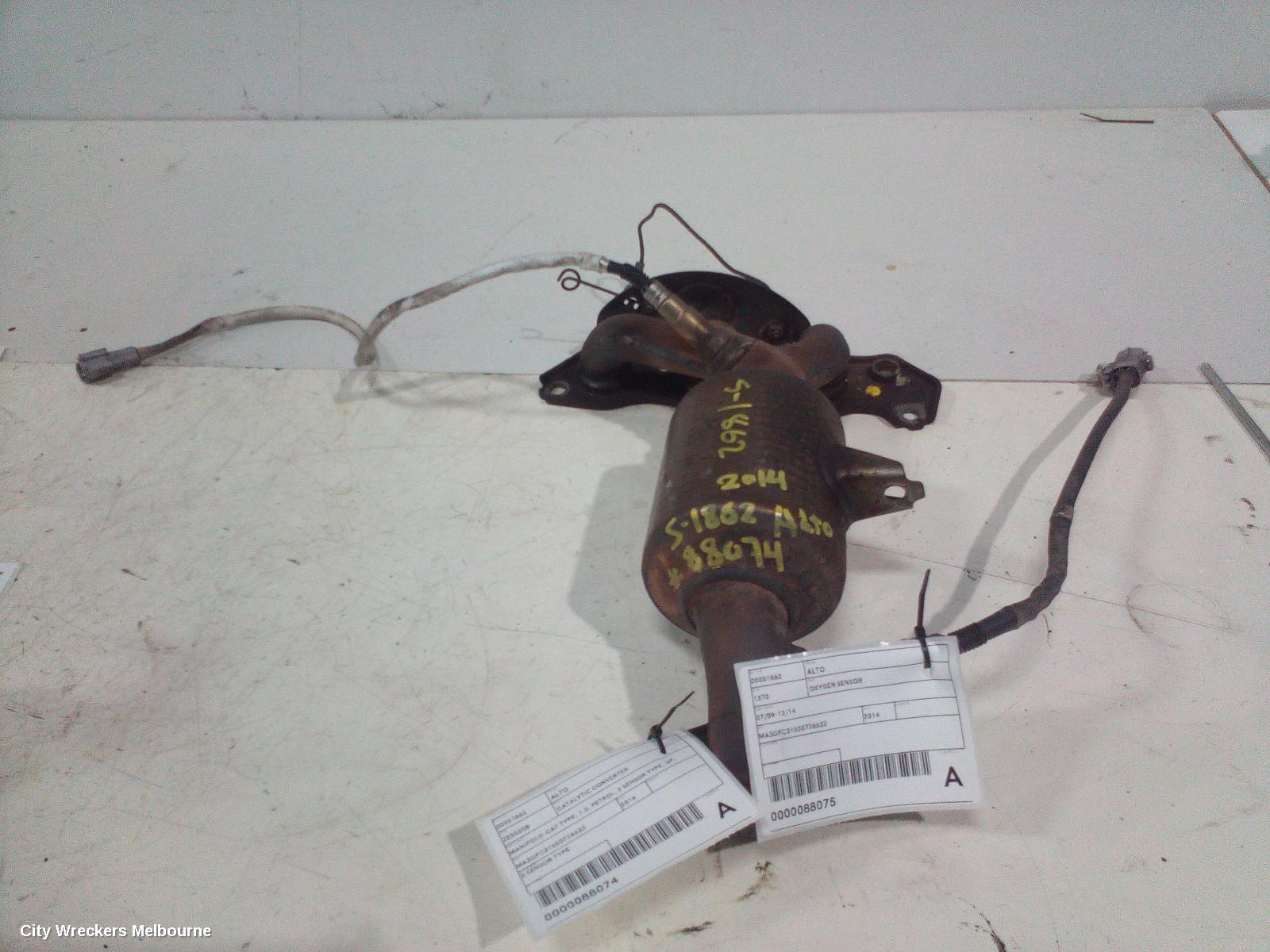 SUZUKI ALTO CATALYTIC CONVERTER, MANIFOLD-CAT TYPE, 1.0, PETROL, 2 SENSOR TYPE, GF, 07/2009 - 12/2014