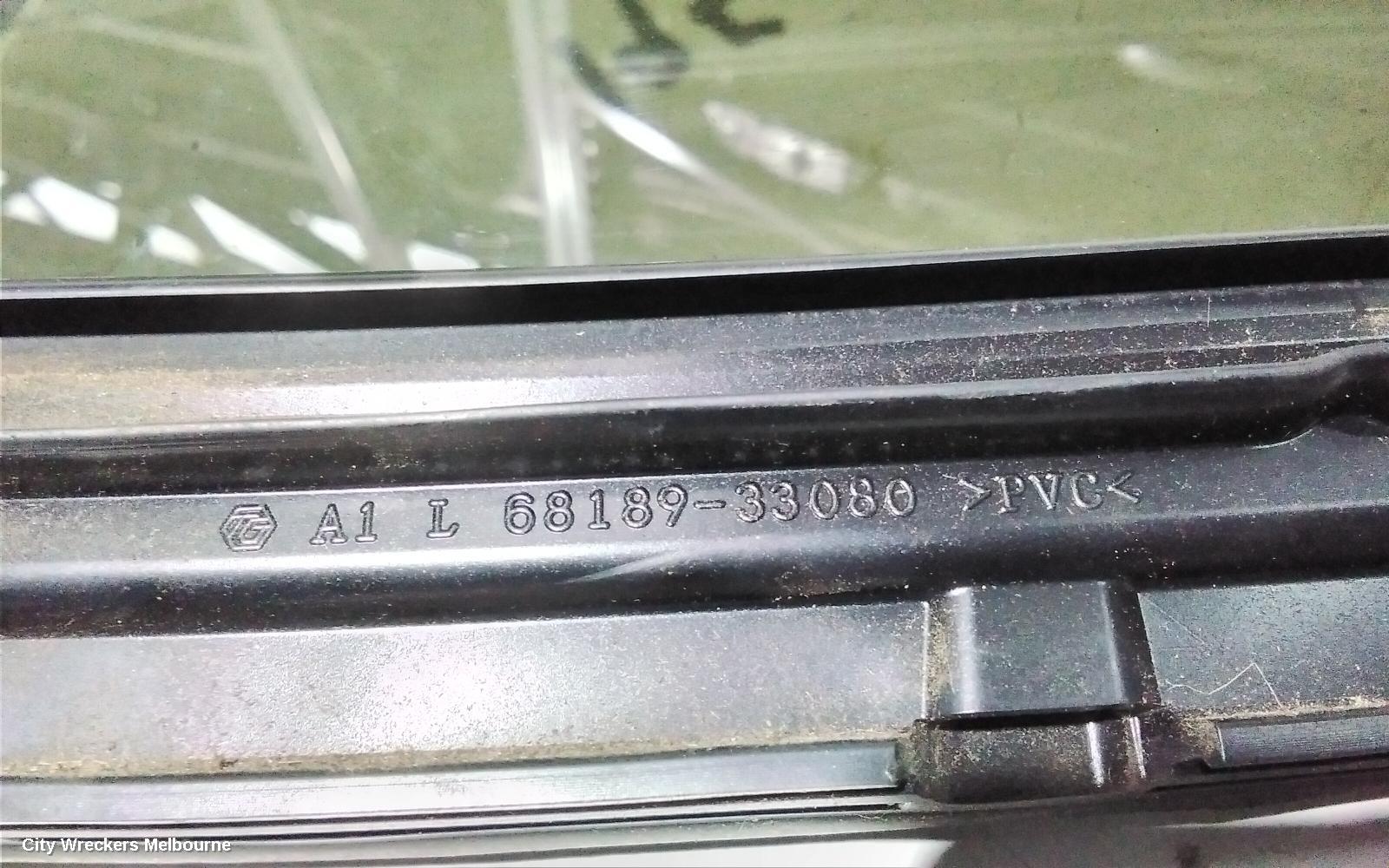 TOYOTA CAMRY LEFT REAR 1/4 DOOR GLASS, XV70, 09/2017 - 05/2024