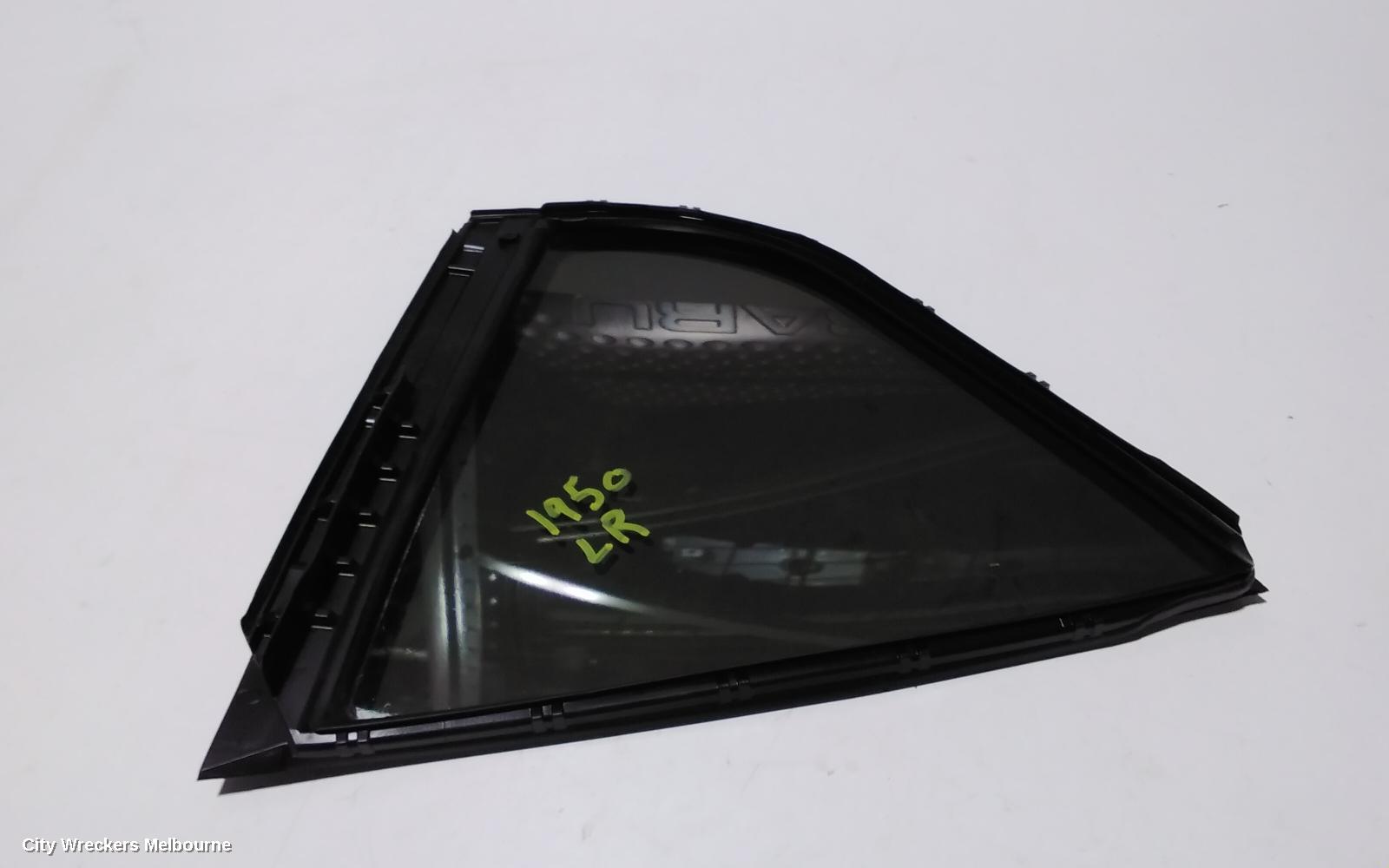 TOYOTA CAMRY LEFT REAR 1/4 DOOR GLASS, XV70, 09/2017 - 05/2024
