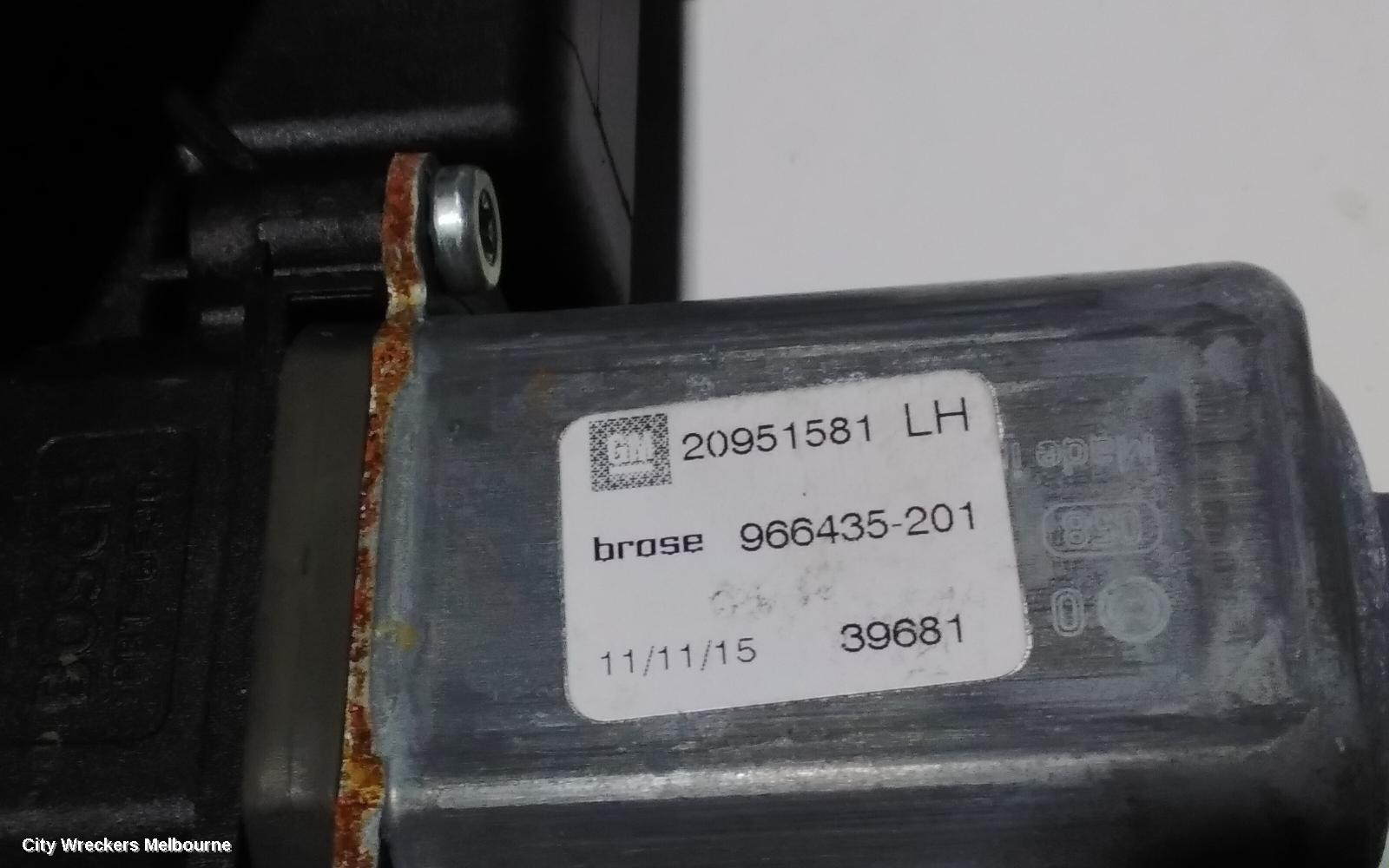 HOLDEN INSIGNIA LEFT FRONT WINDOW REG/MOTOR, GA, 02/2015 - 01/2017