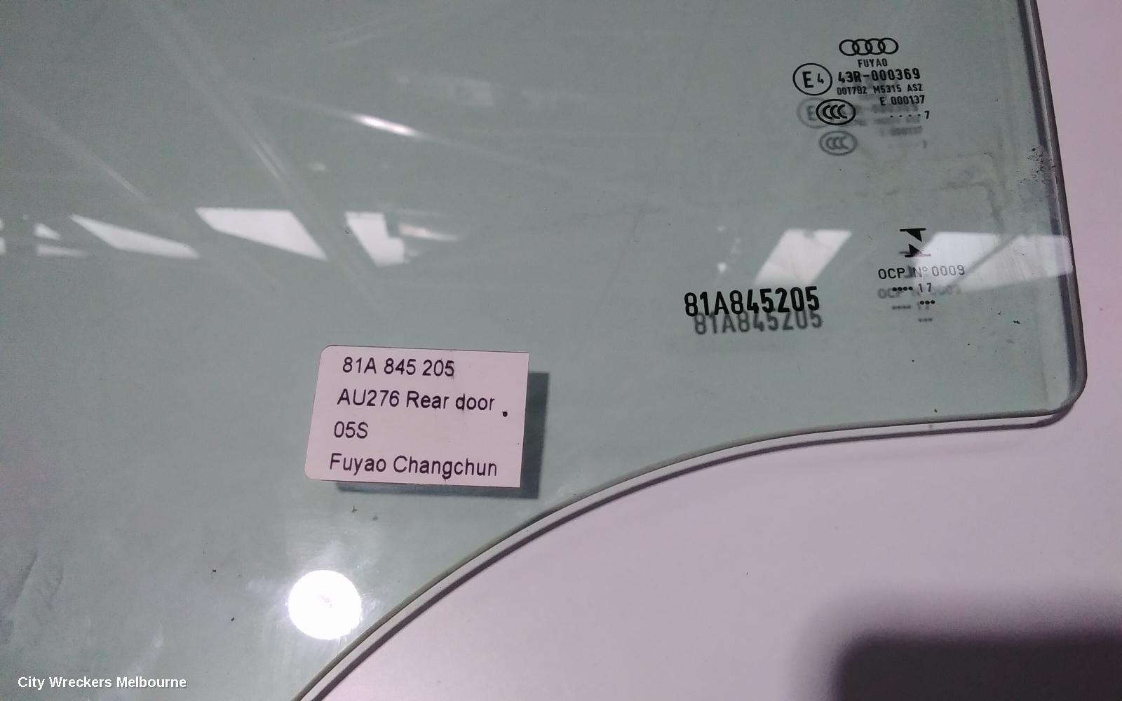 AUDI Q2 LEFT REAR DOOR WINDOW, GA, 10/2016 ONWARDS