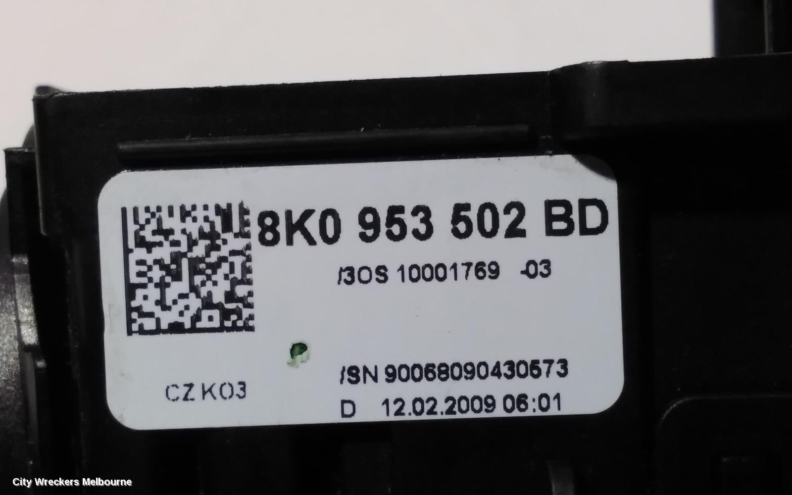 AUDI A4 COMBINATION SWITCH, COMBINATION SWITCH ASSY, B8 8K, SEDAN, 02/2008 - 06/2012