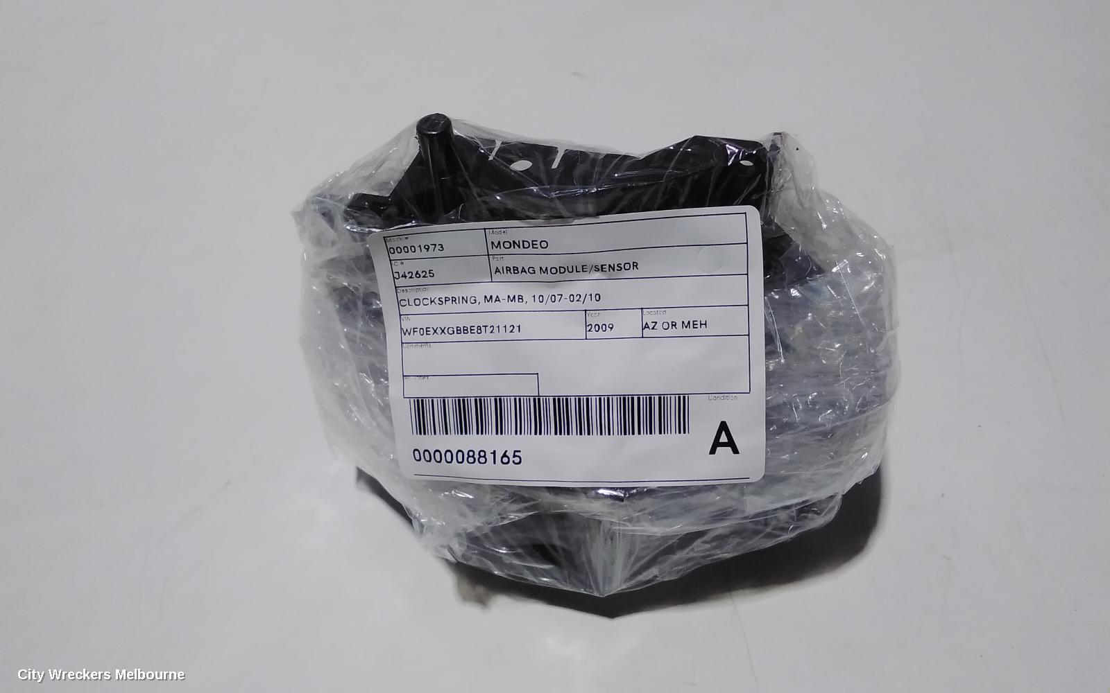FORD MONDEO AIRBAG MODULE/SENSOR, CLOCKSPRING, MA-MB, 10/2007 - 02/2010