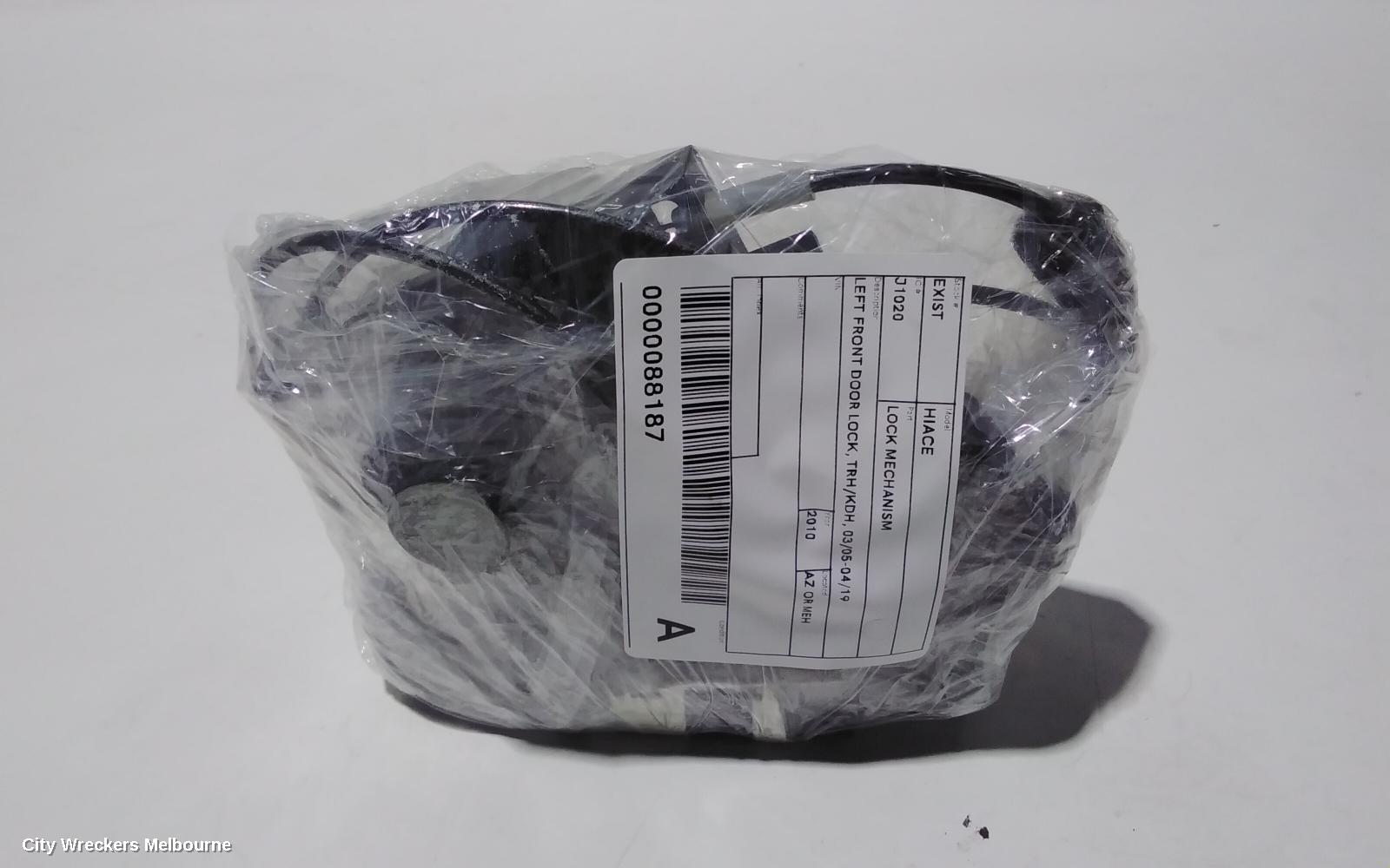 TOYOTA HIACE DOOR/BOOT/GATE LOCK, LEFT FRONT DOOR LOCK, TRH/KDH, 03/2005 - 04/2019