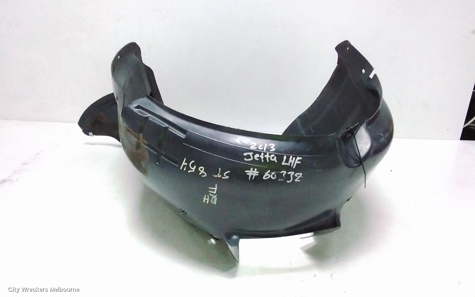 VOLKSWAGEN JETTA LEFT GUARD LINER, 1B, 02/2011 - 10/2014