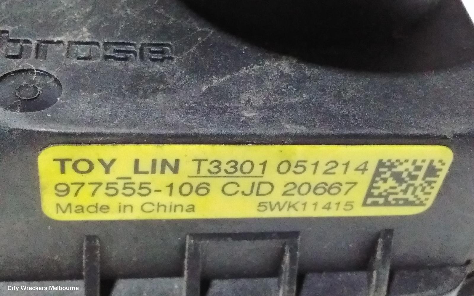 TOYOTA TARAGO LEFT REAR WND REG/MOTOR, ACR50R, 03/2006 - 06/2020