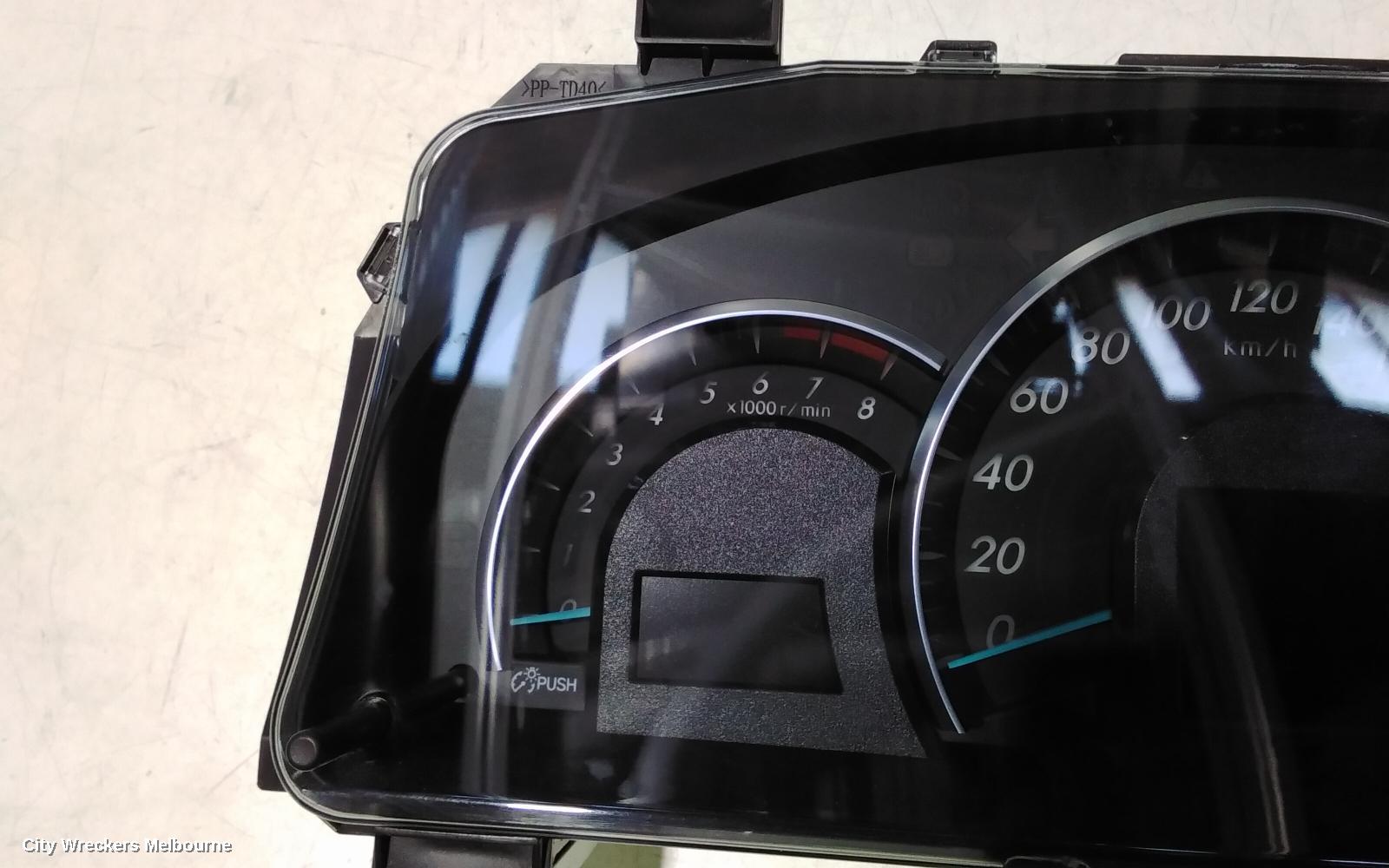 TOYOTA AURION INSTRUMENT CLUSTER, INSTRUMENT CLUSTER, GSV50R, AT-X/PRESARA/PRODIGY/TOURING, 02/2012 - 08/2017