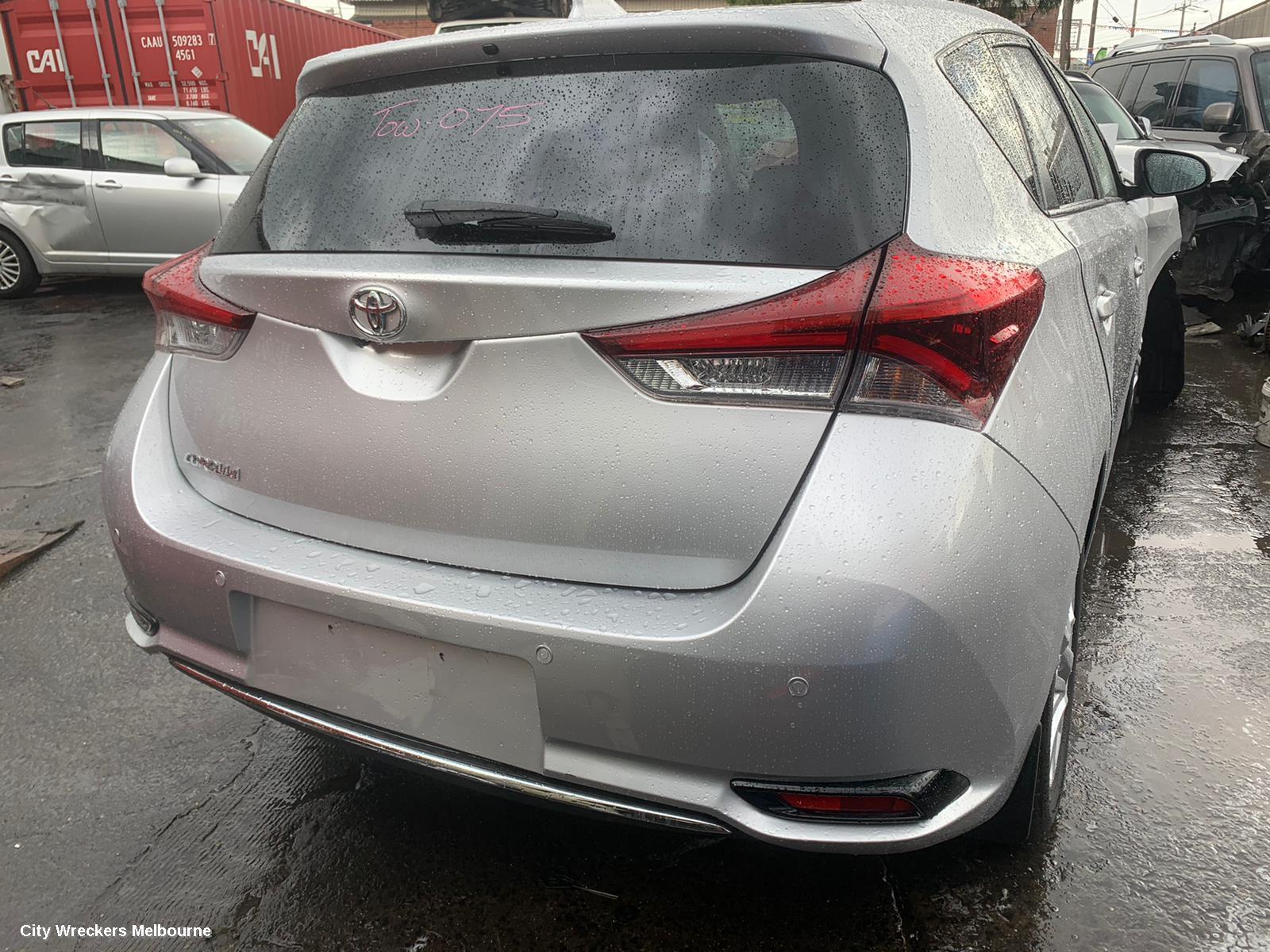 TOYOTA COROLLA RADIO/CD/DVD/SAT/TV, 7IN TOUCHSCREEN (P/N ON FACE 100522), ZRE182R, HATCH, 03/2015 - 06/2018