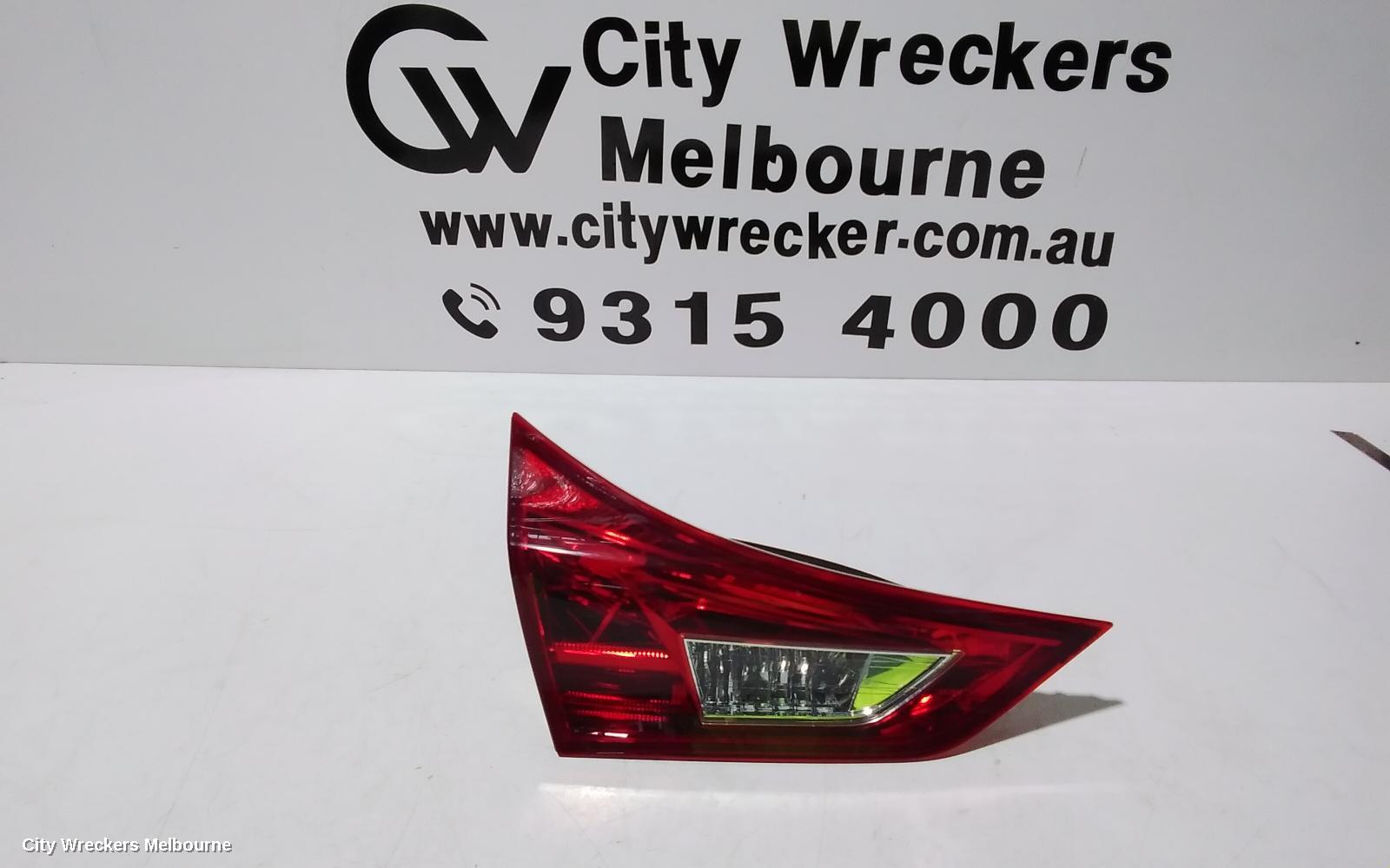 TOYOTA COROLLA REAR GARNISH, TAILGATE LAMP (LH SIDE), ZRE182R, HATCH, 10/2012 - 03/2015