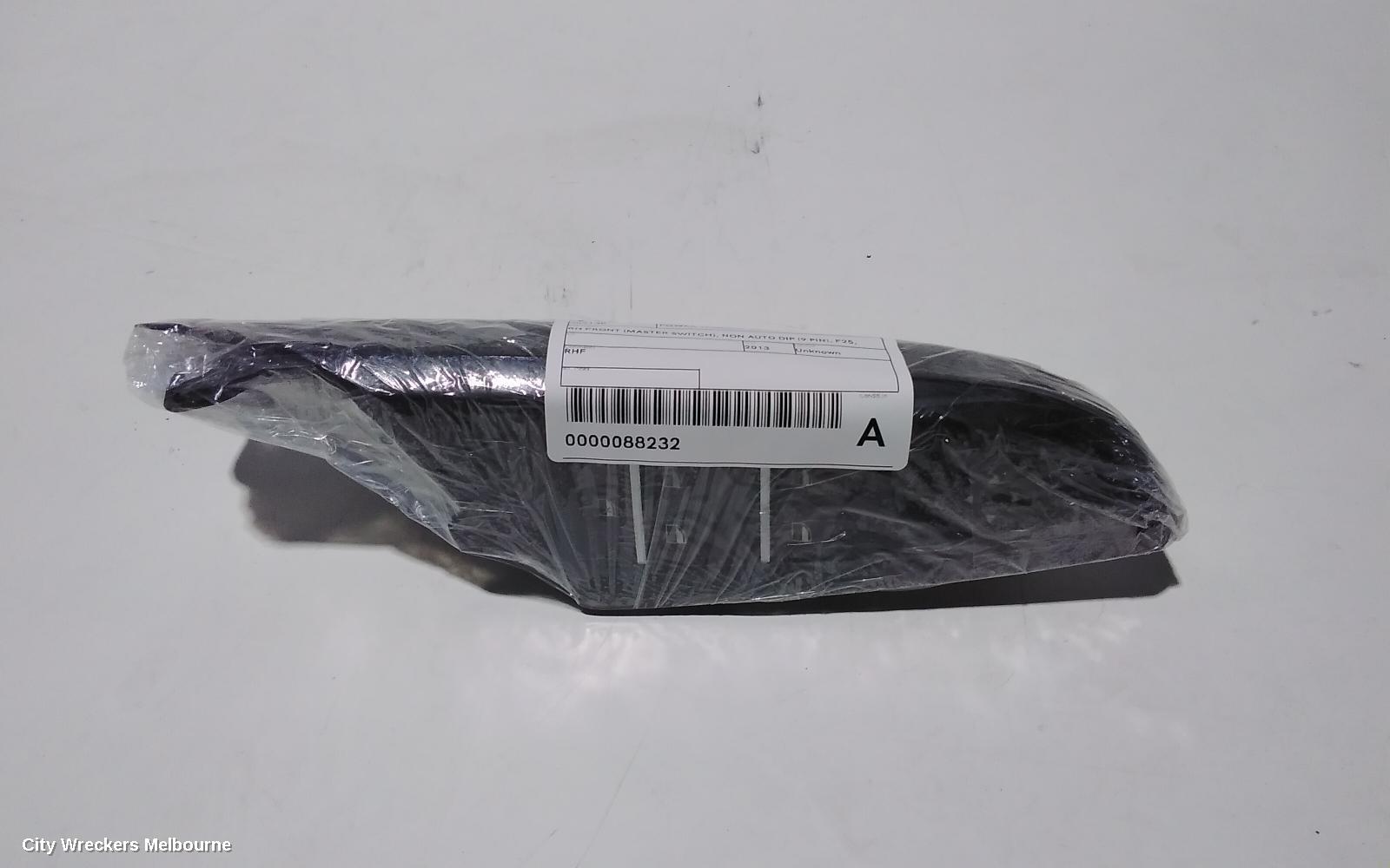 BMW X3 PWR DR WIND SWITCH, RH FRONT (MASTER SWITCH), NON AUTO DIP (9 PIN), F25, 03/2011 - 07/2017
