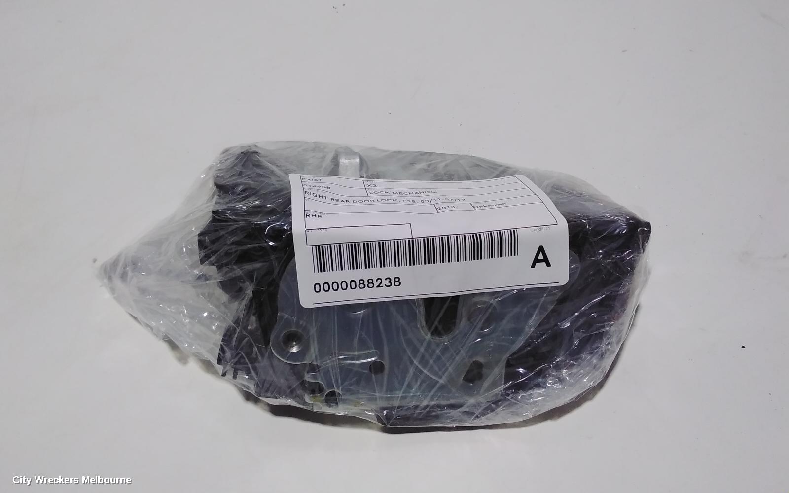 BMW X3 DOOR/BOOT/GATE LOCK, RIGHT REAR DOOR LOCK, F25, 03/2011 - 07/2017