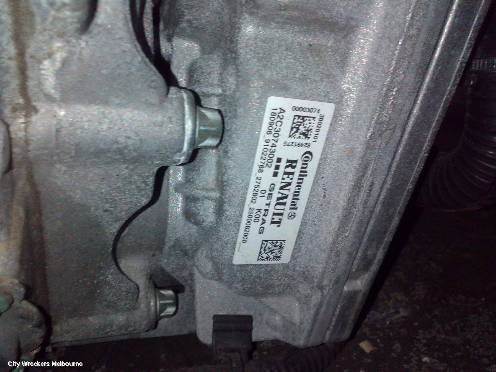 RENAULT CLIO TRANS/GEARBOX, AUTO, PETROL, 1.2, H5F, TURBO, X98, 09/2013 - 10/2019