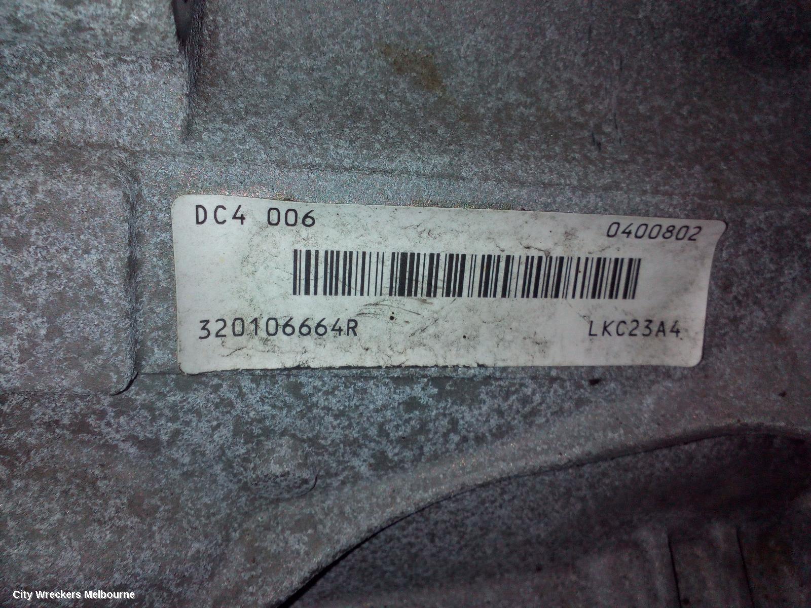 RENAULT CLIO TRANS/GEARBOX, AUTO, PETROL, 1.2, H5F, TURBO, X98, 09/2013 - 10/2019