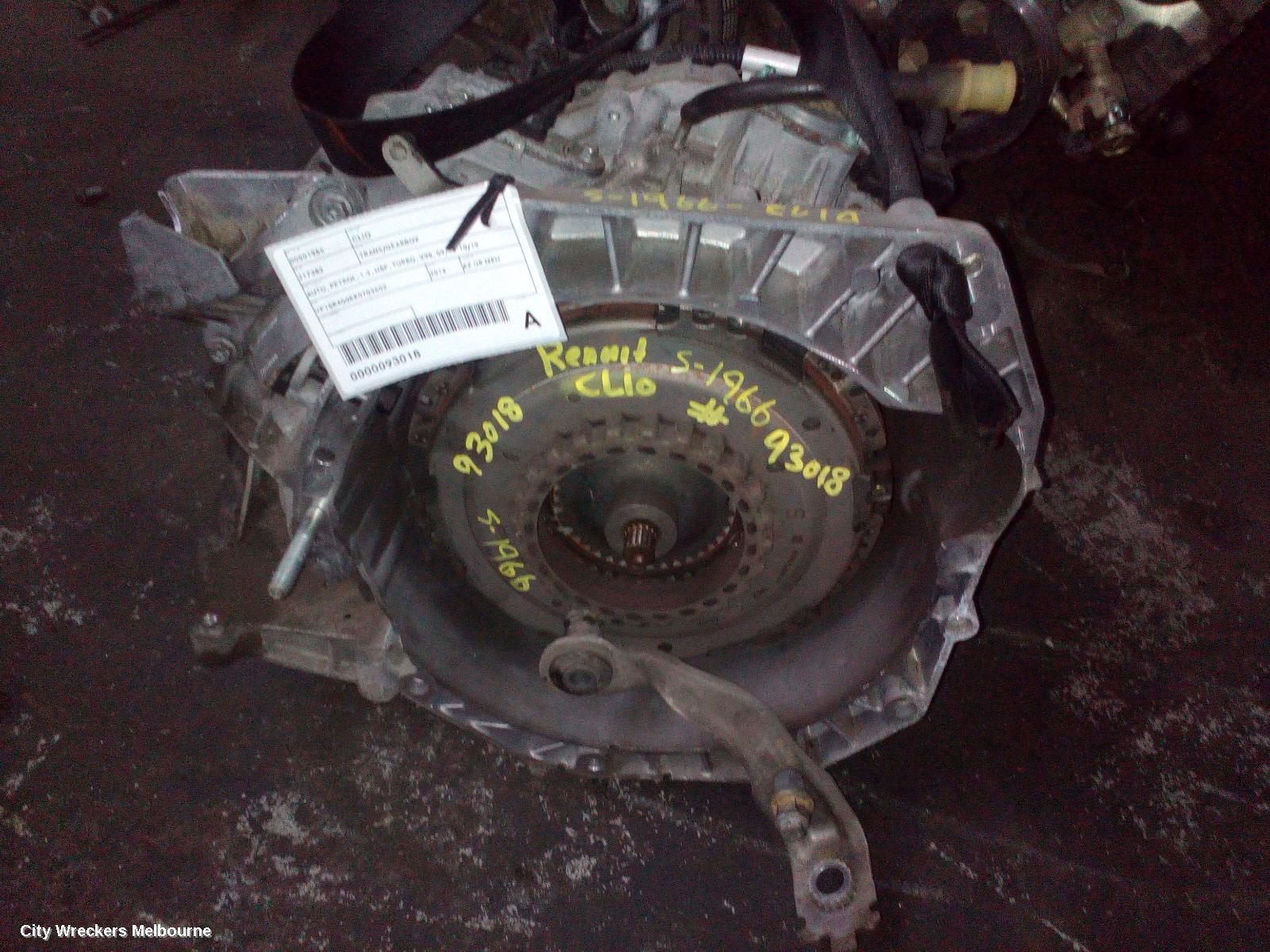 RENAULT CLIO TRANS/GEARBOX, AUTO, PETROL, 1.2, H5F, TURBO, X98, 09/2013 - 10/2019
