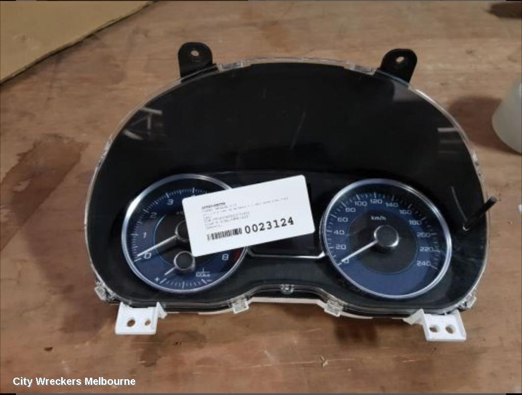 SUBARU IMPREZA INSTRUMENT CLUSTER, DISPLAY CLUSTER, G4, 12/2011 - 10/2016
