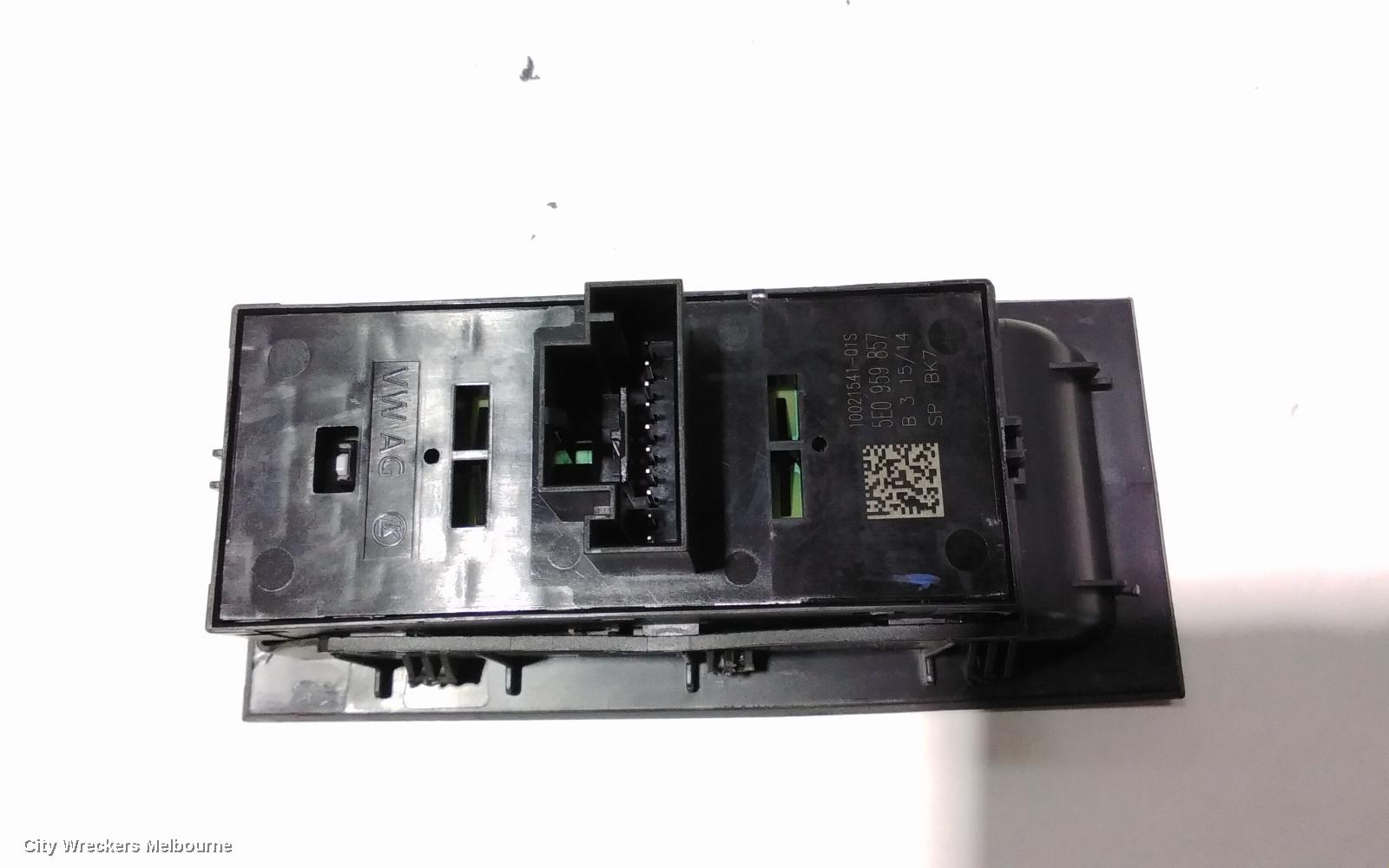 SKODA OCTAVIA PWR DR WIND SWITCH, RH FRONT (MASTER SWITCH), NE, LIFTBACK SEDAN/WAGON, 11/2013 - 02/2017