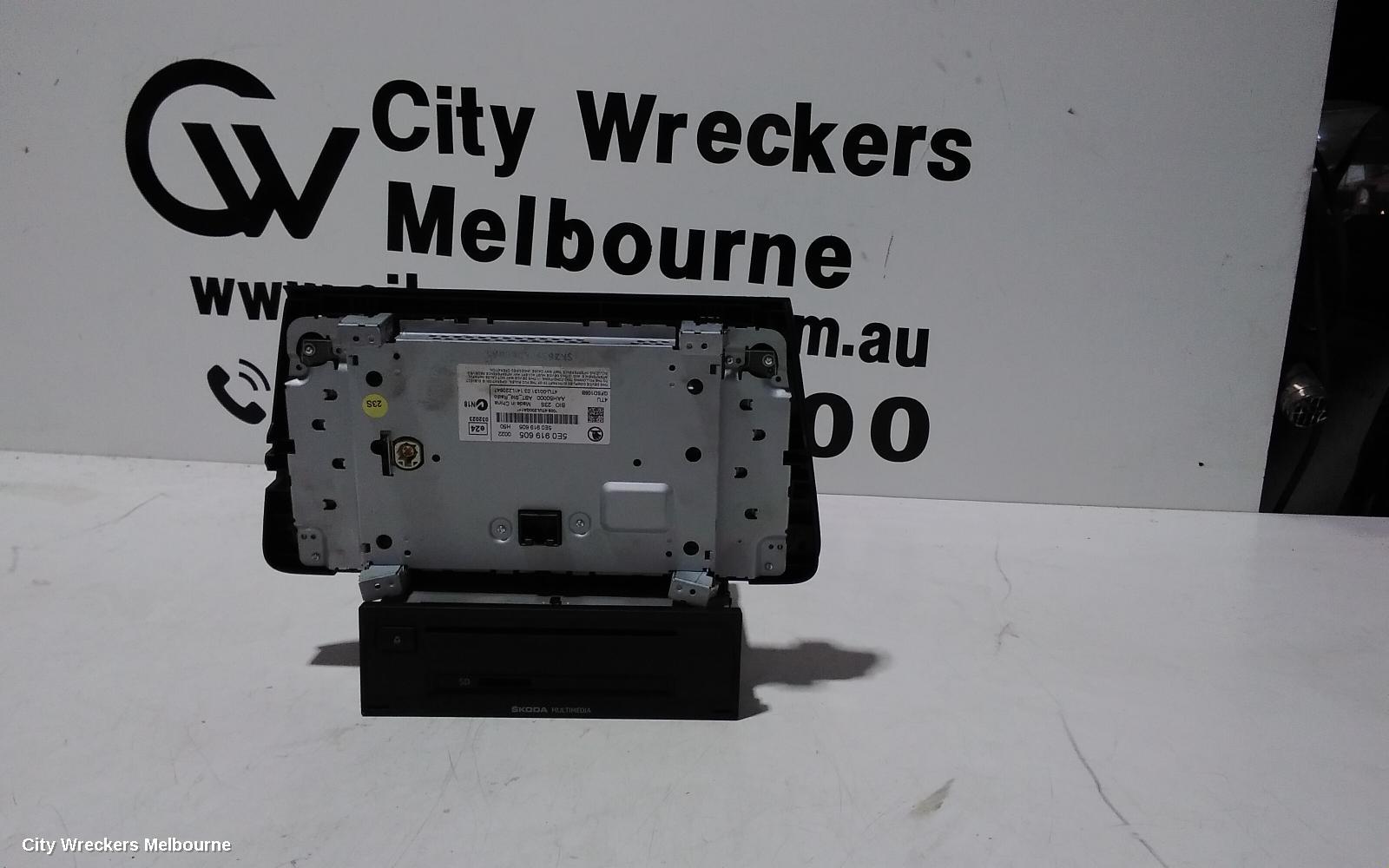 SKODA OCTAVIA RADIO/CD/DVD/SAT/TV, HEAD UNIT, NE, 11/2013 - 09/2020