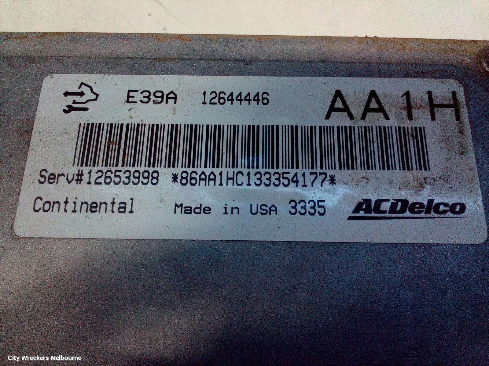 HOLDEN COMMODORE ECU, ENGINE ECU, V6, ECU ONLY, VF, 05/2013 - 12/2017
