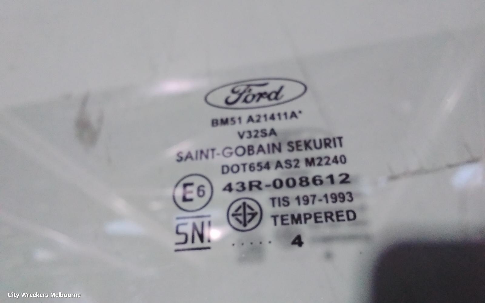 FORD FOCUS LEFT FRONT DOOR WINDOW, LW, 08/2011 - 08/2015