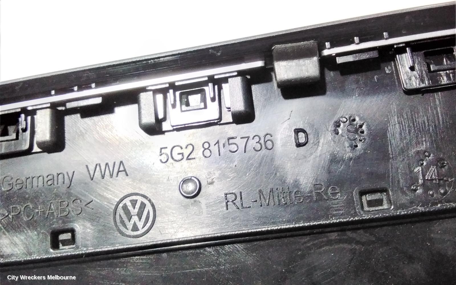 VOLKSWAGEN GOLF, GEN 7, 11/2012 - 08/2020, CENTER AIRVENT: 88300