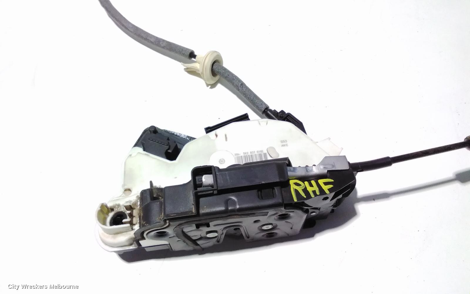 VOLKSWAGEN GOLF DOOR/BOOT/GATE LOCK, RIGHT FRONT DOOR LOCK, P/N 5K2837016E, GEN 7, 03/2013 - 08/2020