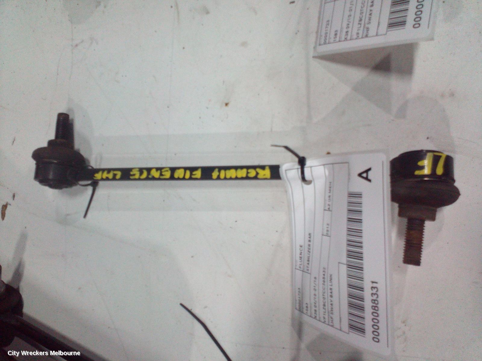 RENAULT FLUENCE STABILISER BAR, X38 09/2010 - 01/2016
