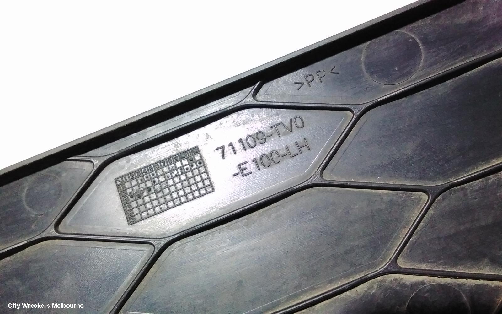 HONDA CIVIC LEFT INDICATOR/FOG/SIDE, BUMPER FOGLAMP, 9TH GEN, HATCH (VIN SHHFK), 06/2012 - 04/2016
