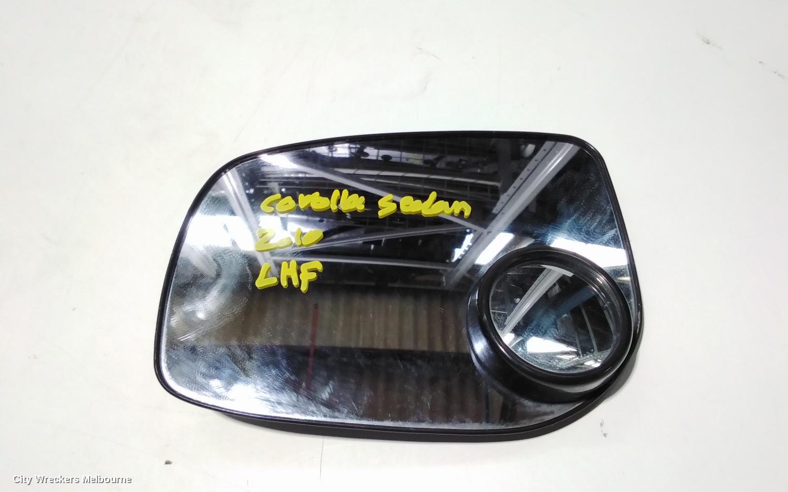 TOYOTA COROLLA LEFT DOOR MIRROR, ZRE152/20153R, SEDAN, NON FLASHER LAMP, 03/2007 - 02/2010