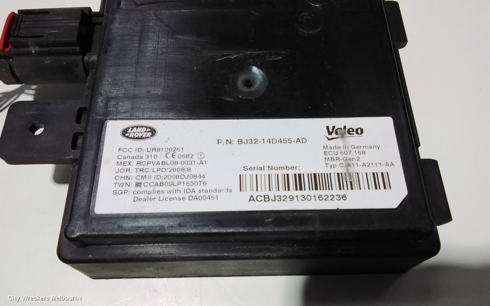 LAND ROVER RANGEROVER EVOQUE, L538, 11/2011 - 01/2019, RHR BLIND SPOT MODULE: BJ32-14D455-AD : 88359