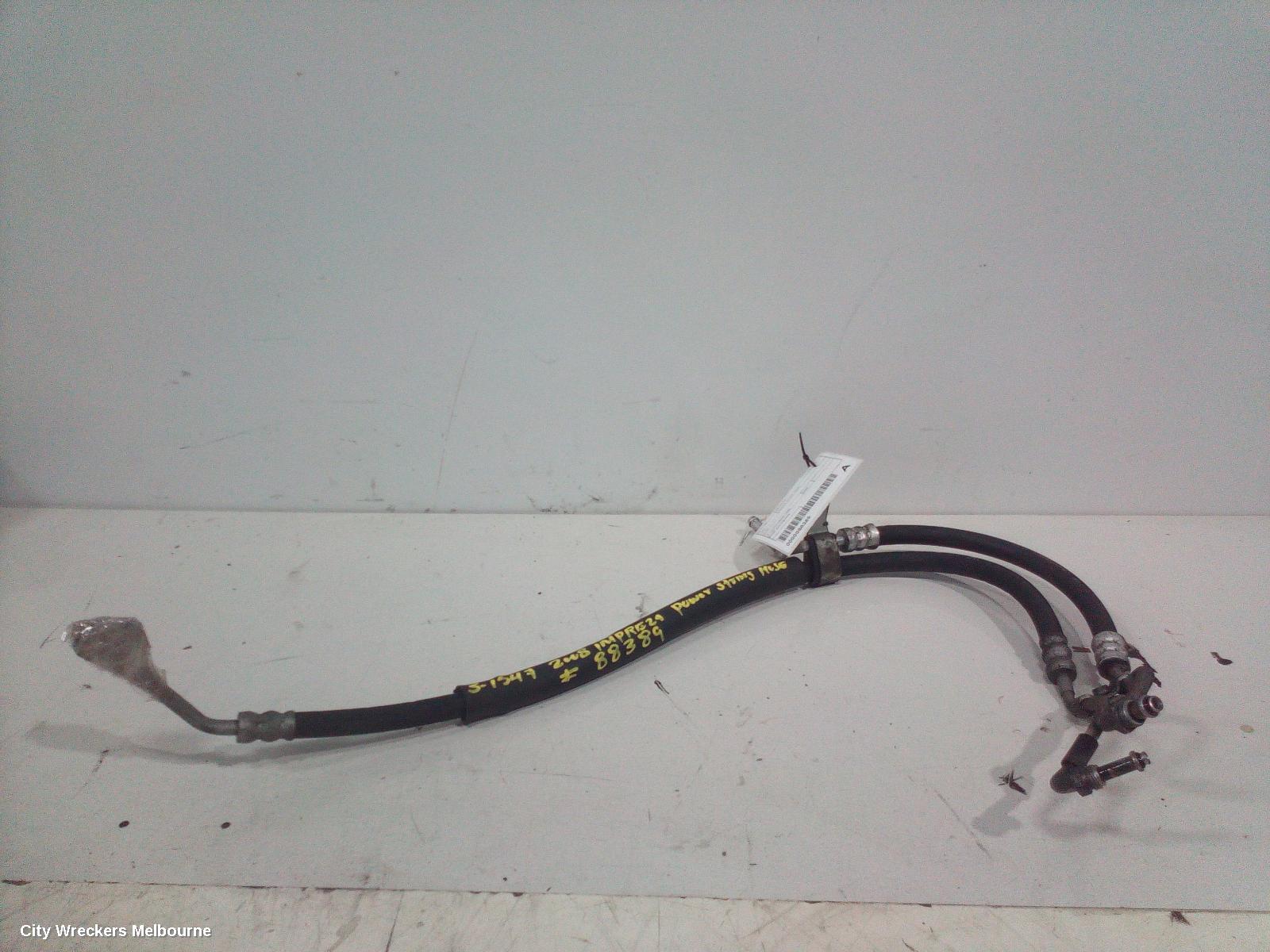 SUBARU IMPREZA POWER STEER HOSE, PETROL, 2.0, EJ20, QUAD CAM VVT, HIGH PRESSURE LINE, G3, 04/2007 - 11/2011