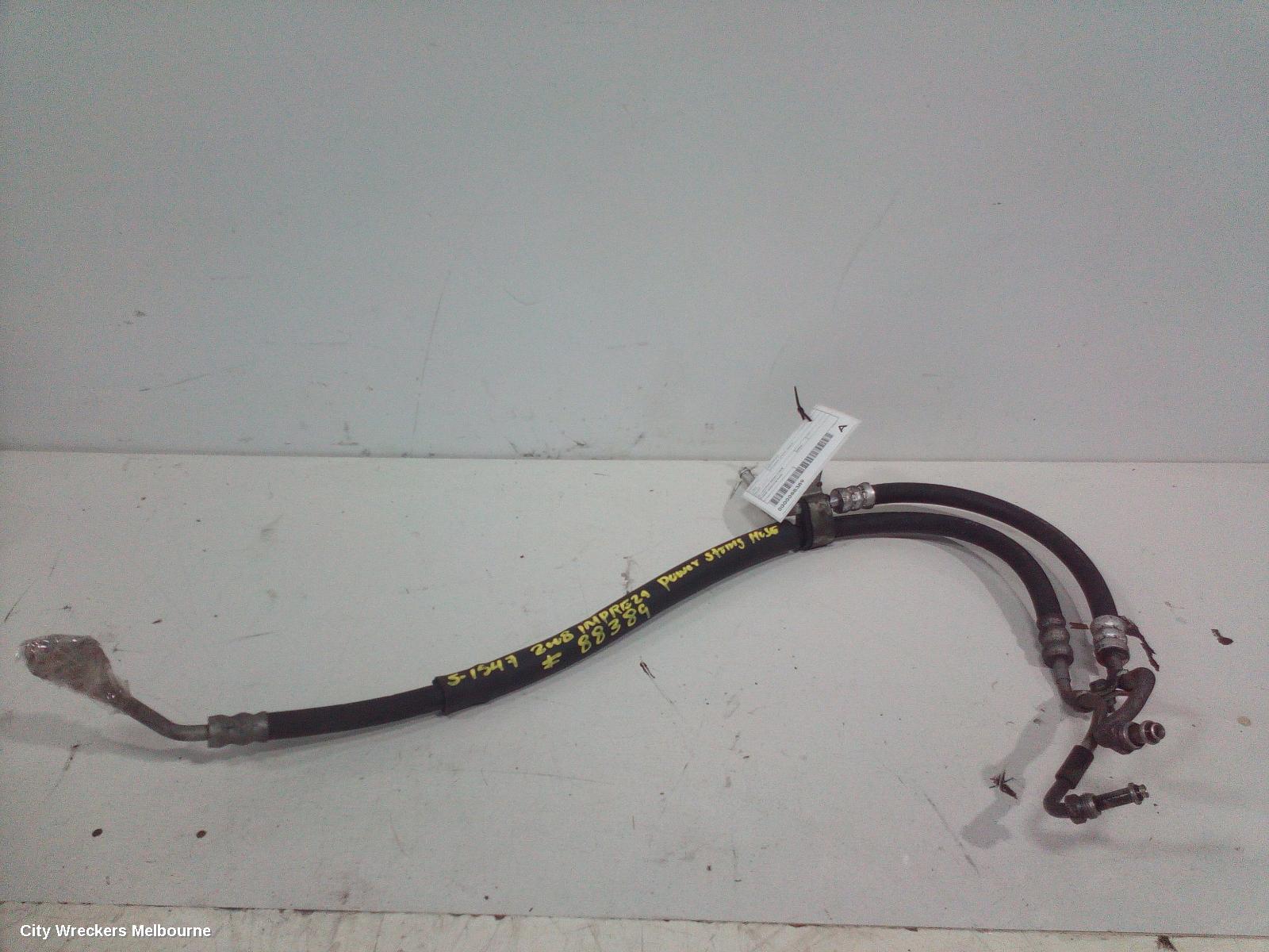 SUBARU IMPREZA POWER STEER HOSE, PETROL, 2.0, EJ20, QUAD CAM VVT, HIGH PRESSURE LINE, G3, 04/2007 - 11/2011